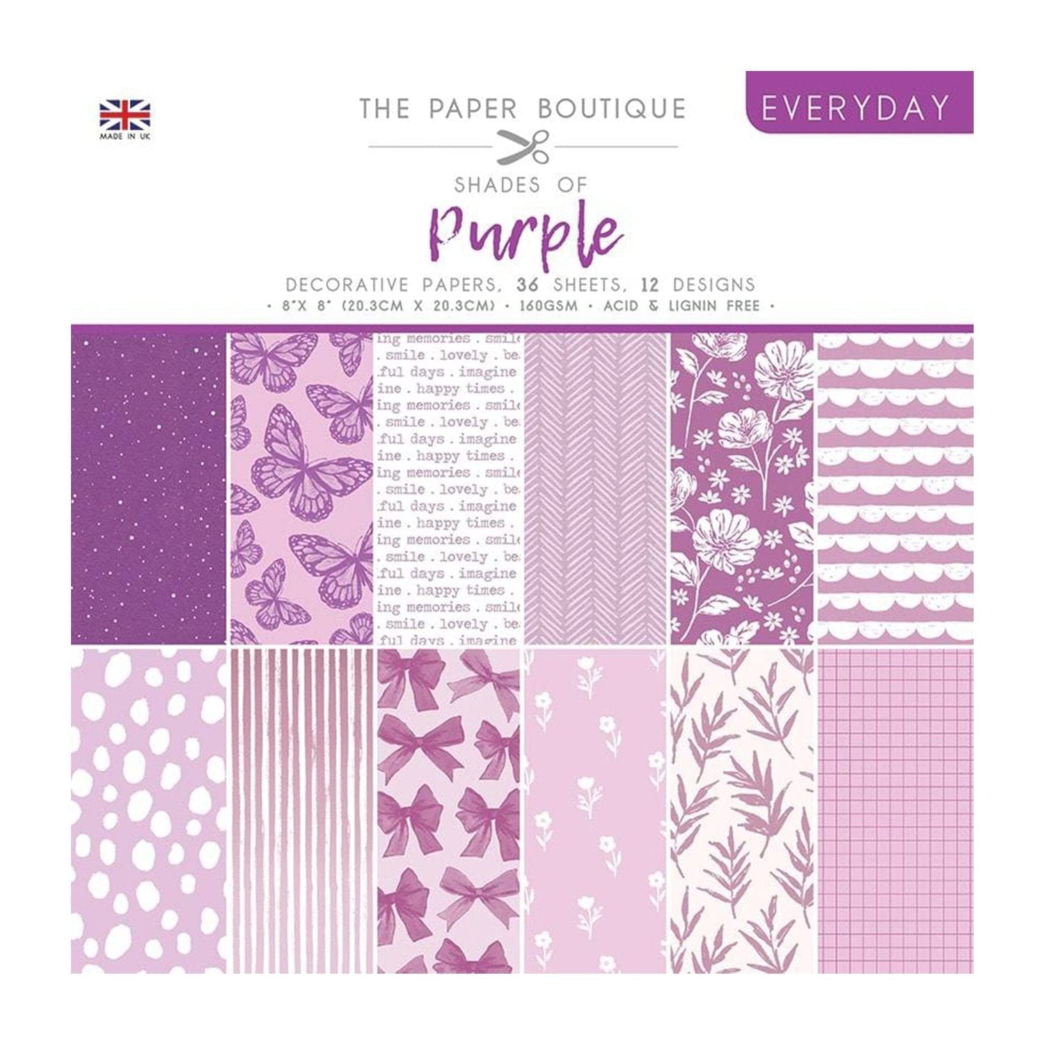 The Paper Boutique - Everyday Shades of Purple Notepad | Stylish Writing Pad for Journaling, Notes & Office Use | Premium Quality Paper for Daily Planning & Creative Projects