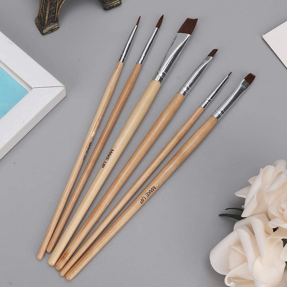 Professional 6pcs Face Paint Brush Set for Halloween & Body Art - Adults & Beginners