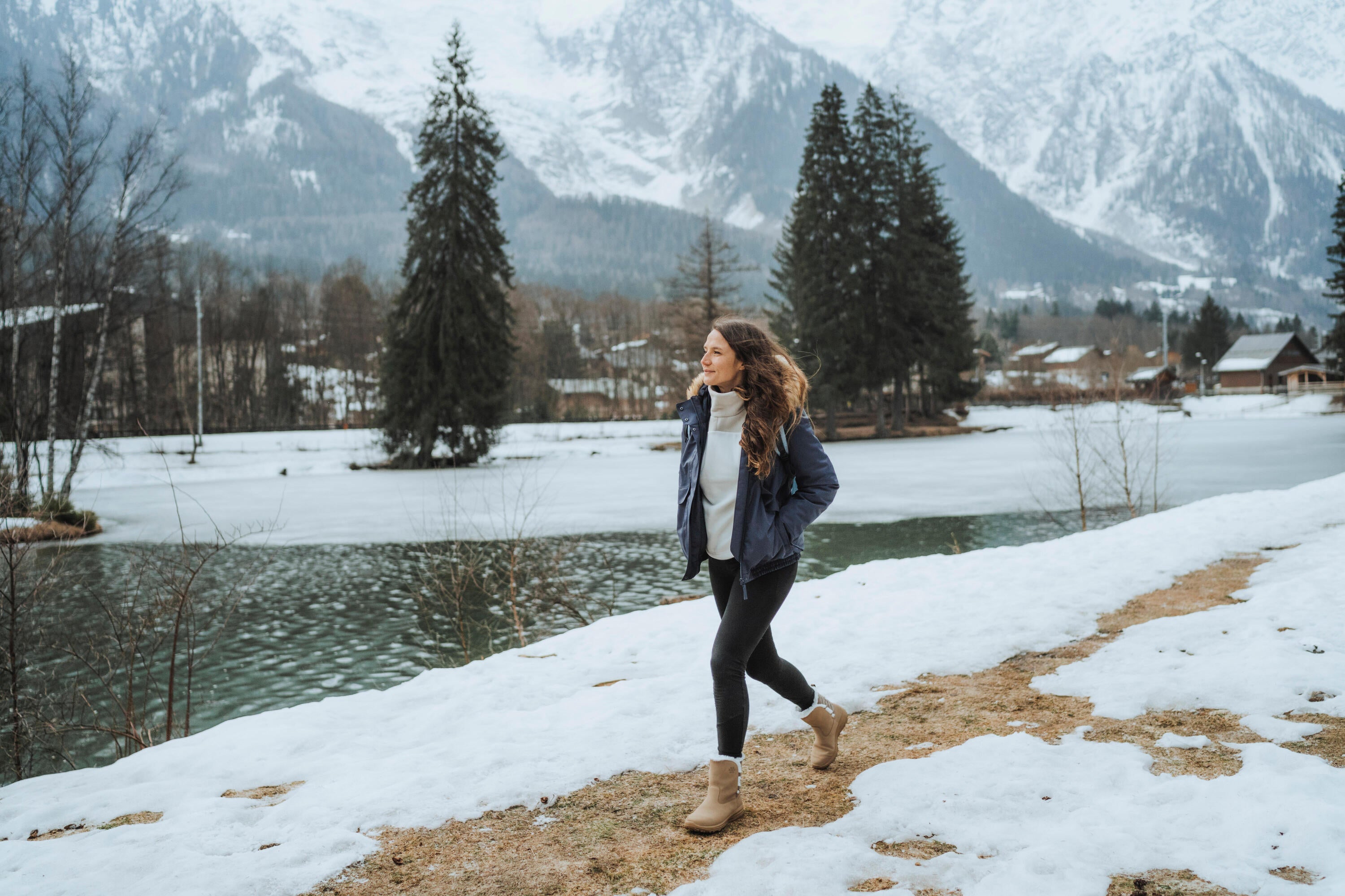 Women's SH500 Waterproof Winter Snow Boots - Insulated Hiking Boots for Cold Weather - Perfect for Snow Hiking, Ice Fishing & Outdoor Adventures