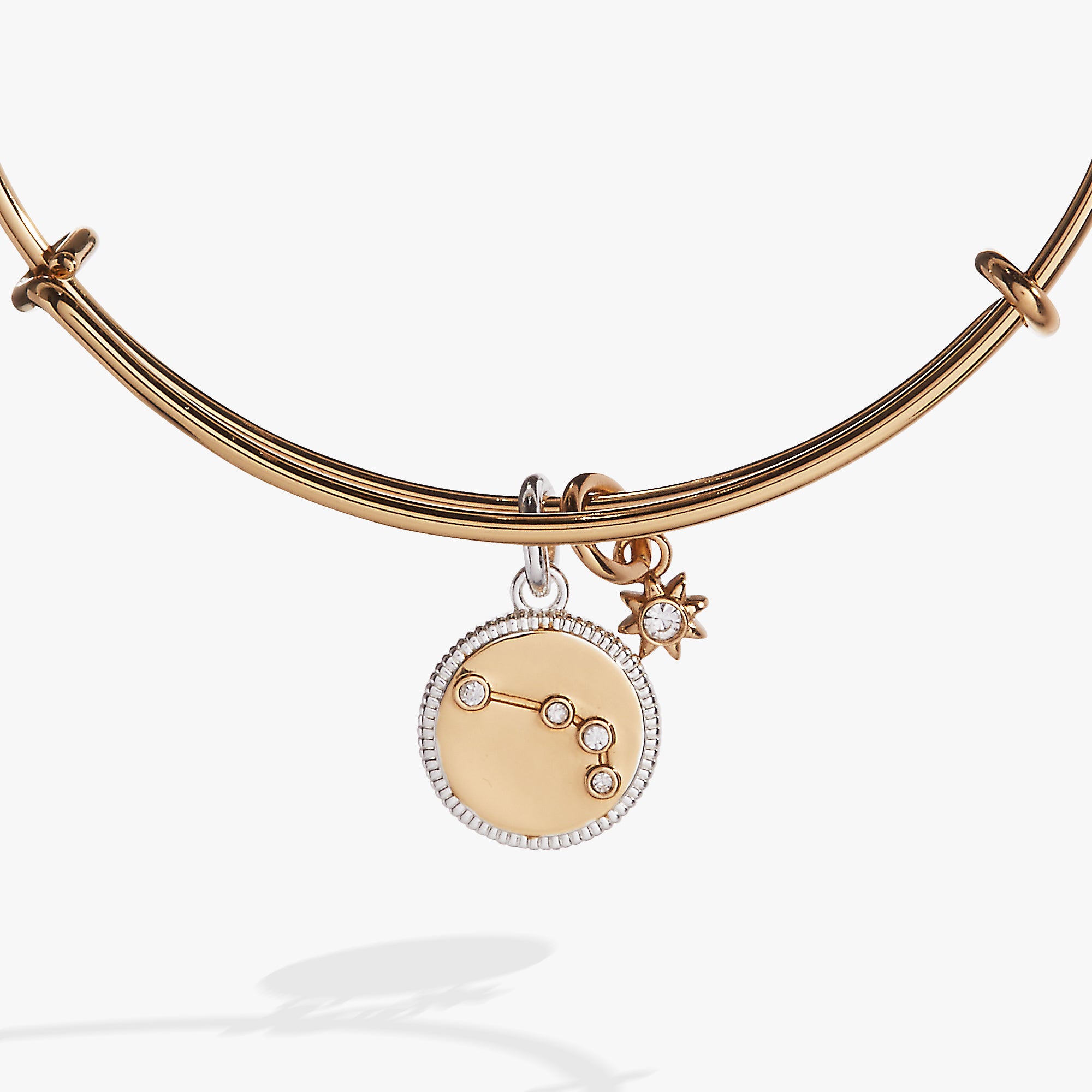 Aries Zodiac Charm Bangle - Sterling Silver Zodiac Bracelet for Women - Perfect for Birthday Gifts, Astrology Lovers & Everyday Wear