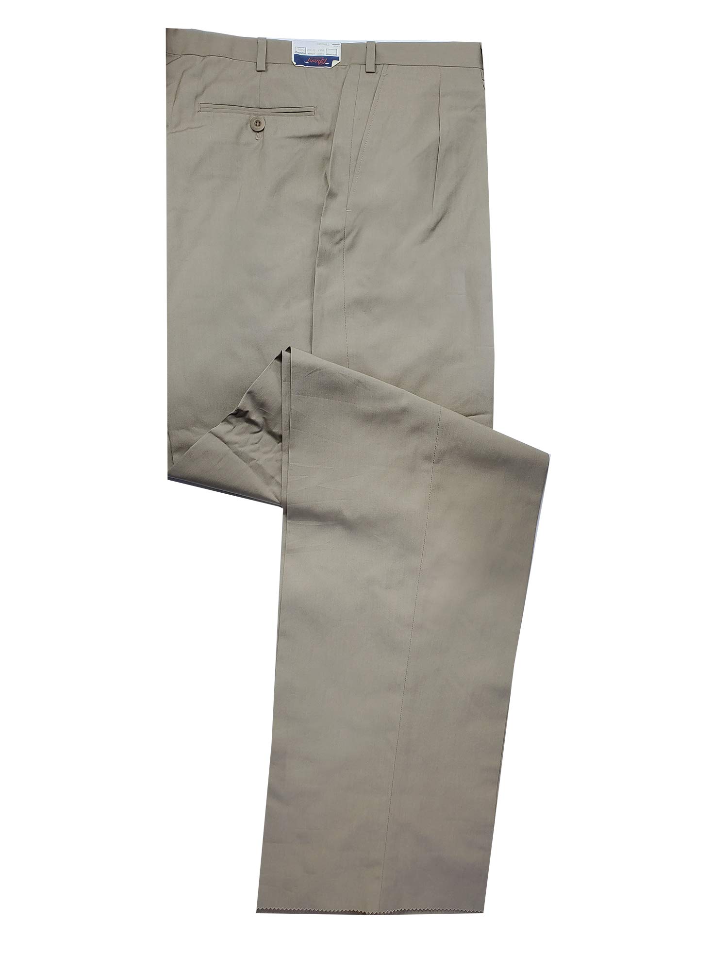 Brioni Men's Cannes Khaki Lightweight Cotton Pants - Slim Fit Casual Trousers for Business & Travel | Comfortable Summer Office Wear