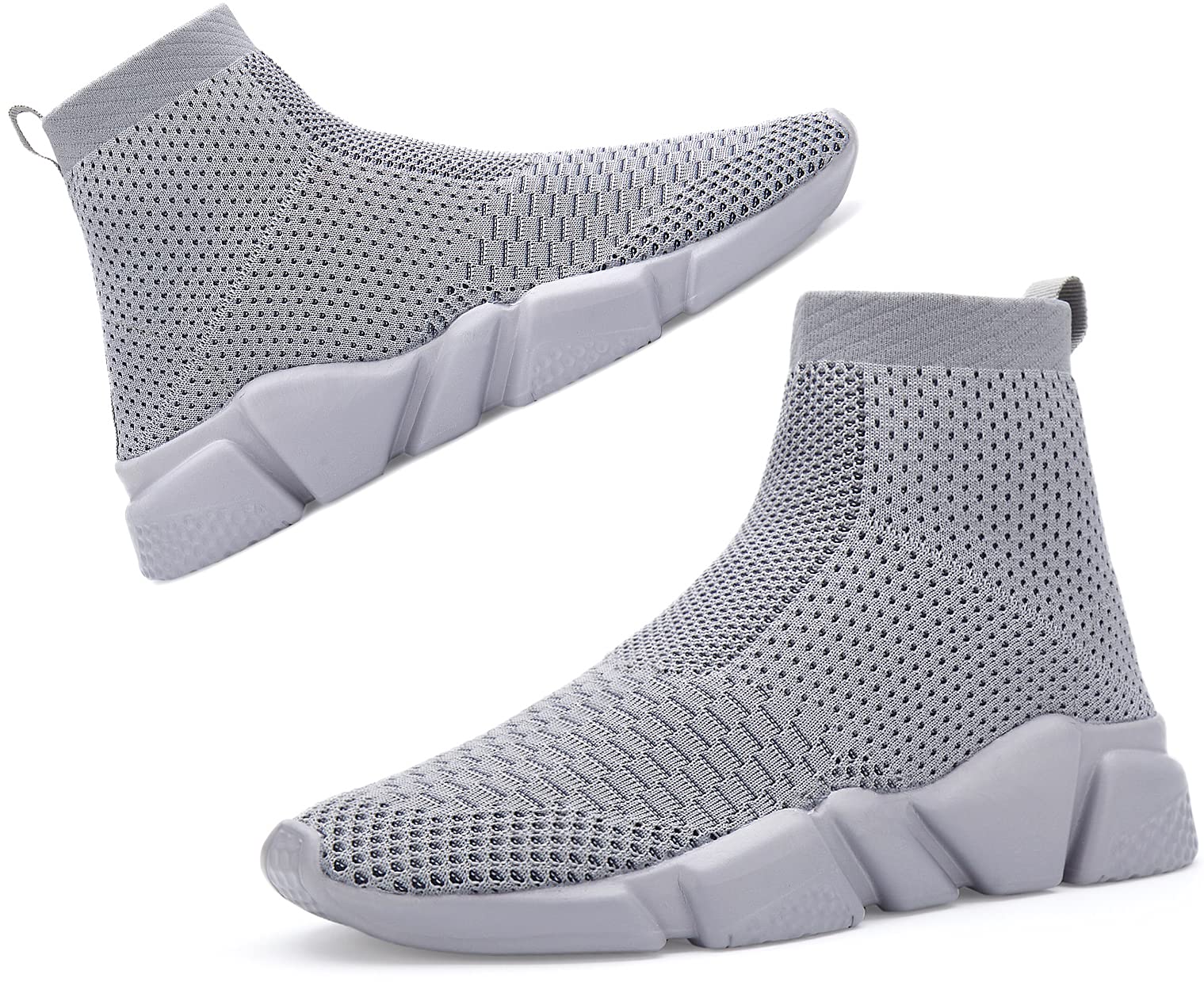 Santiro Women's Lightweight Slip-On High Top Sneakers - Comfortable Gym & Walking Shoes for Workout, Running, and Casual Wear