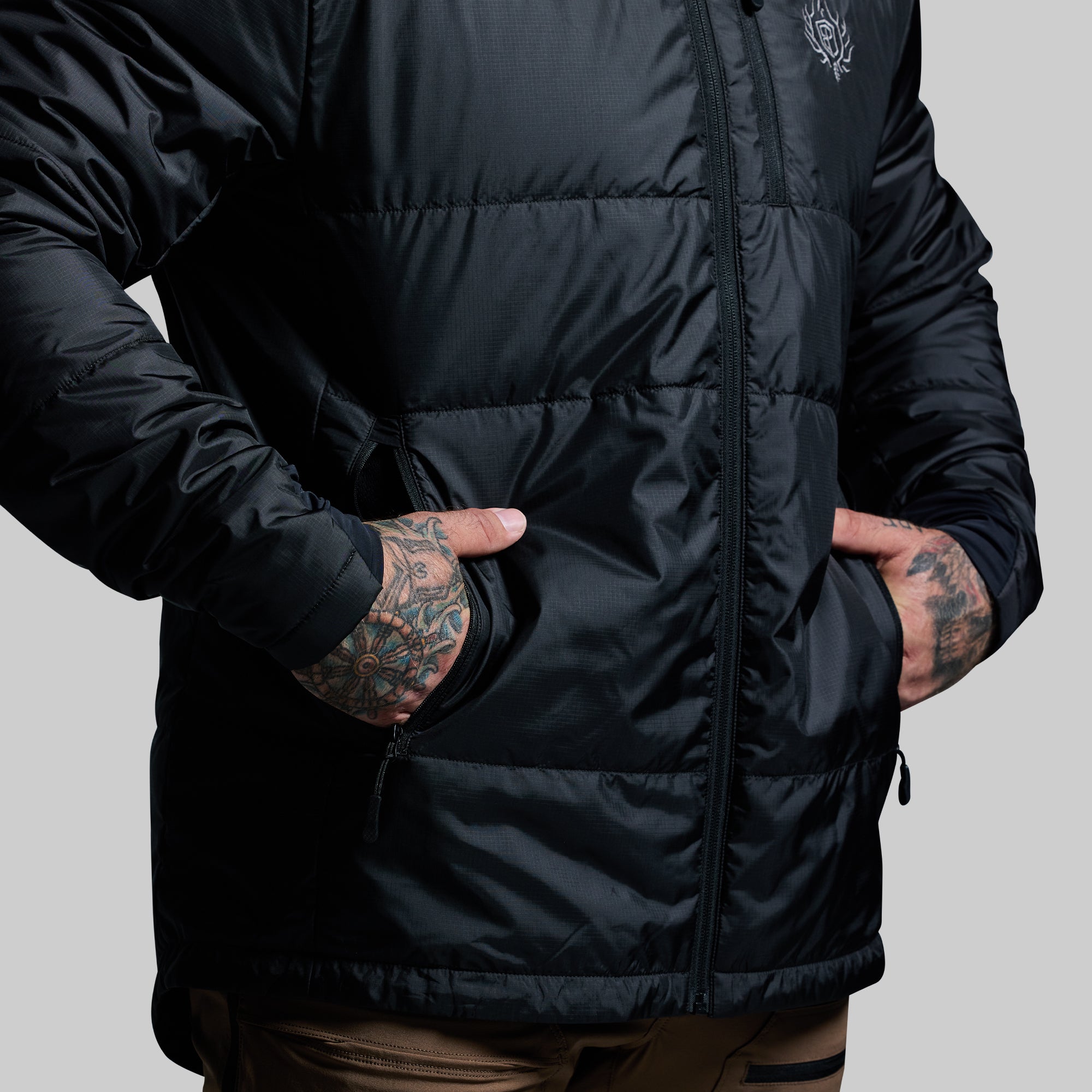 Men's Tundra Jacket Light 2.0 - Waterproof Windbreaker for Outdoor Activities | Hiking, Camping & Winter Sports (Black)
