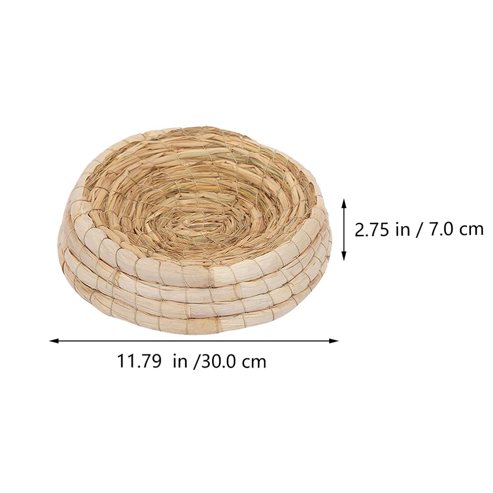 Balacoo Pet Bed - Woven Nest for Birds, Guinea Pigs & Bunnies - Grass House for Small Animals