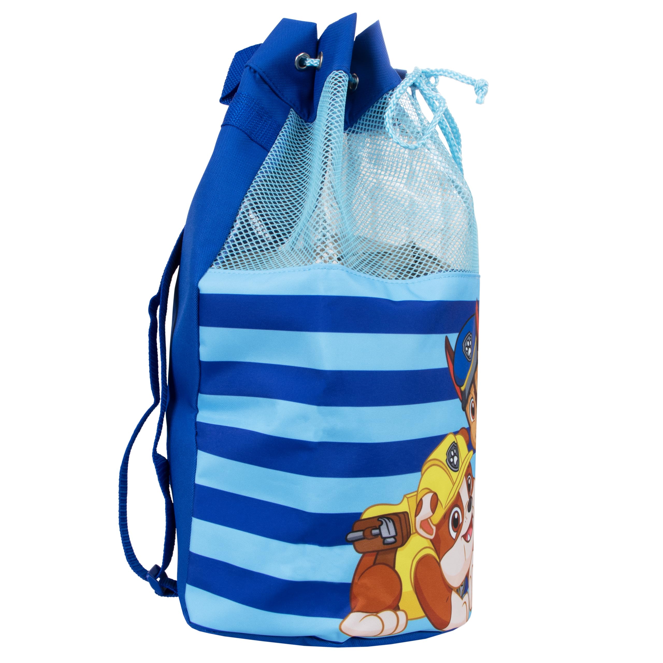 Paw Patrol Kids Swim Bag - Chase & Marshall Themed Waterproof Swimming Backpack for Boys - One Size Blue - Perfect for Pool, Beach & Swim Lessons