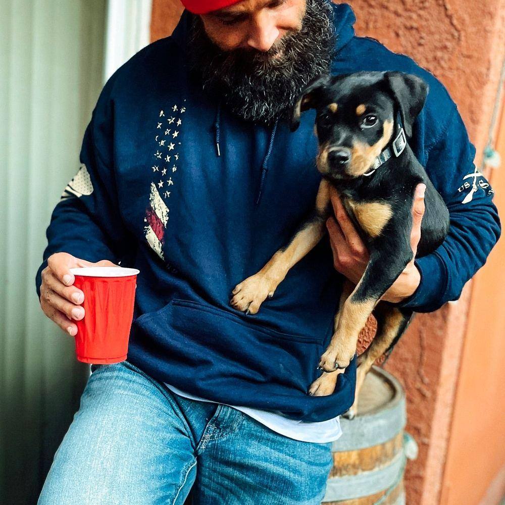 True Colors Hoodie for Men & Women - Navy Blue Pullover Hooded Sweatshirt - Cozy Fleece Lining for Casual Wear, Gym, and Outdoor Activities