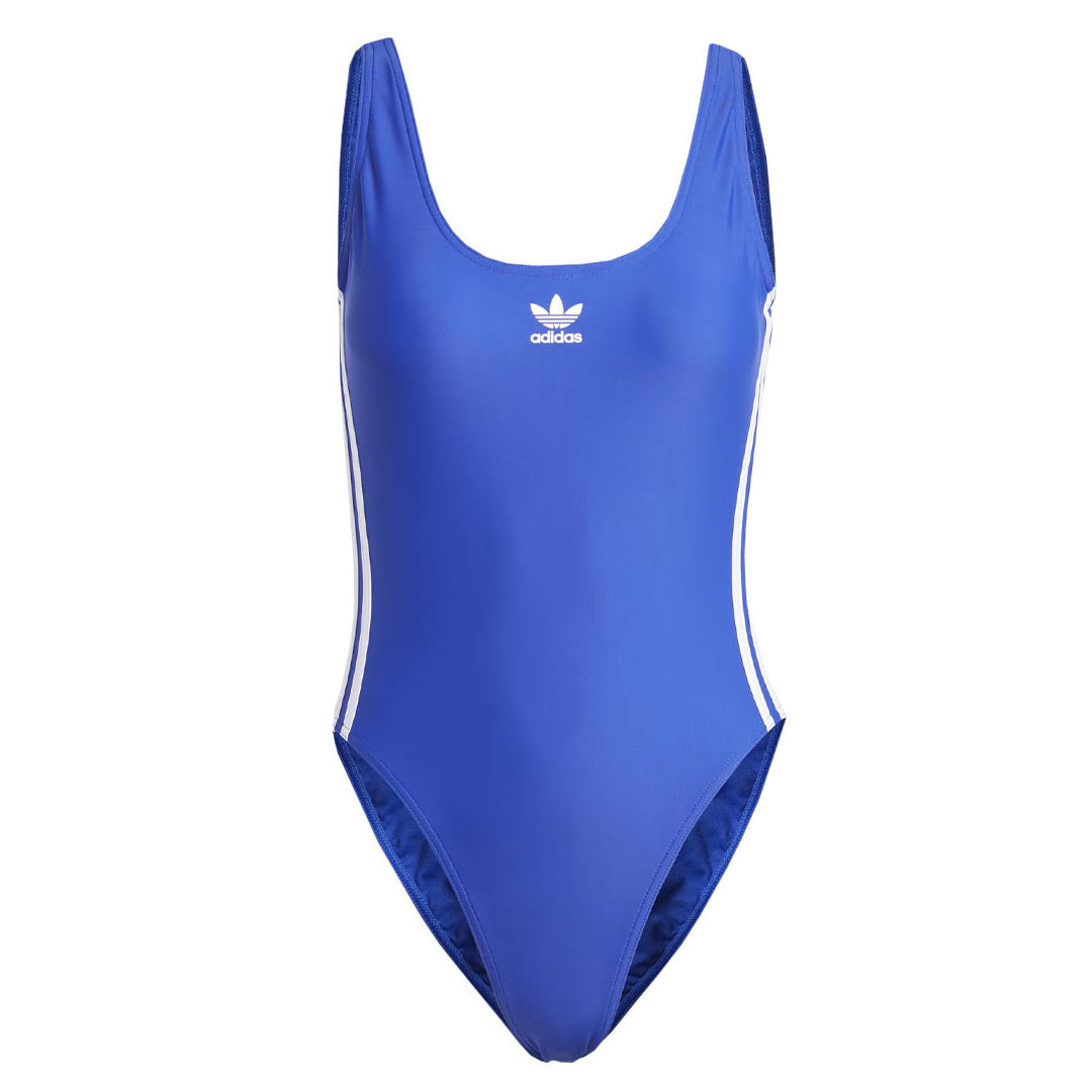 Adidas Women's Adicolor 3 Stripes Swimsuit - Stylish One-Piece Bathing Suit for Swimming, Beach & Pool - IC2271
