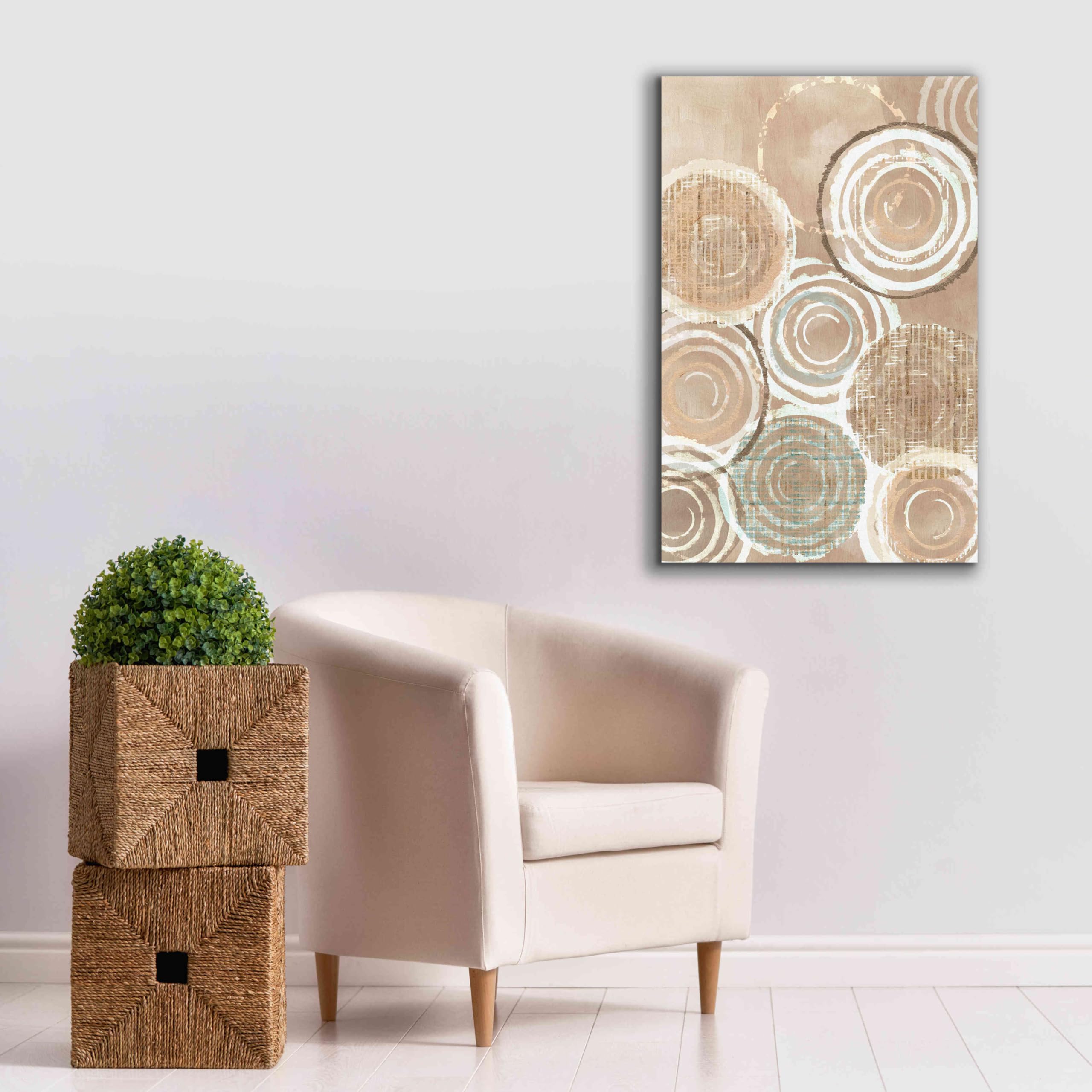 Epic Graffiti 'Woven Baskets IV' by Flora Kouta - 26x40 Inch Giclee Canvas Wall Art Print - Modern Home Decor for Living Room, Bedroom & Office