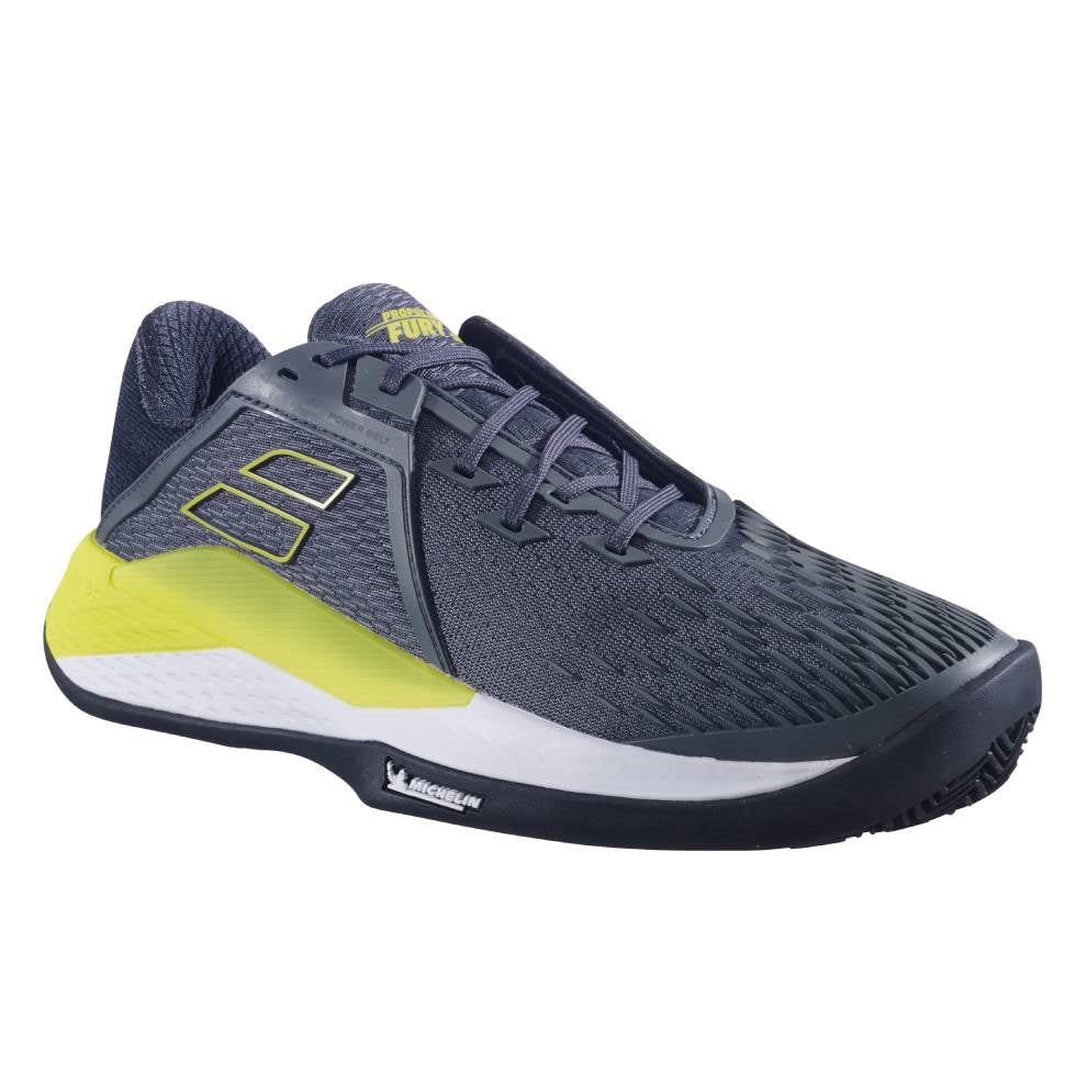Babolat Propulse Fury 3 Clay Tennis Shoes for Men - Lightweight & Durable Grey/Aero Design - Perfect for Clay Court Matches & Training Sessions