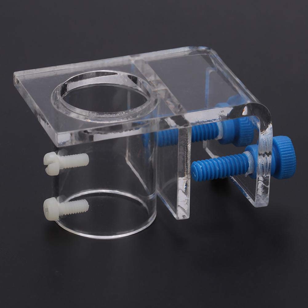Acrylic Aquarium Pipe Clip - Transparent Tube Holder for Fish Tank Water Flow - Home & Office Use
