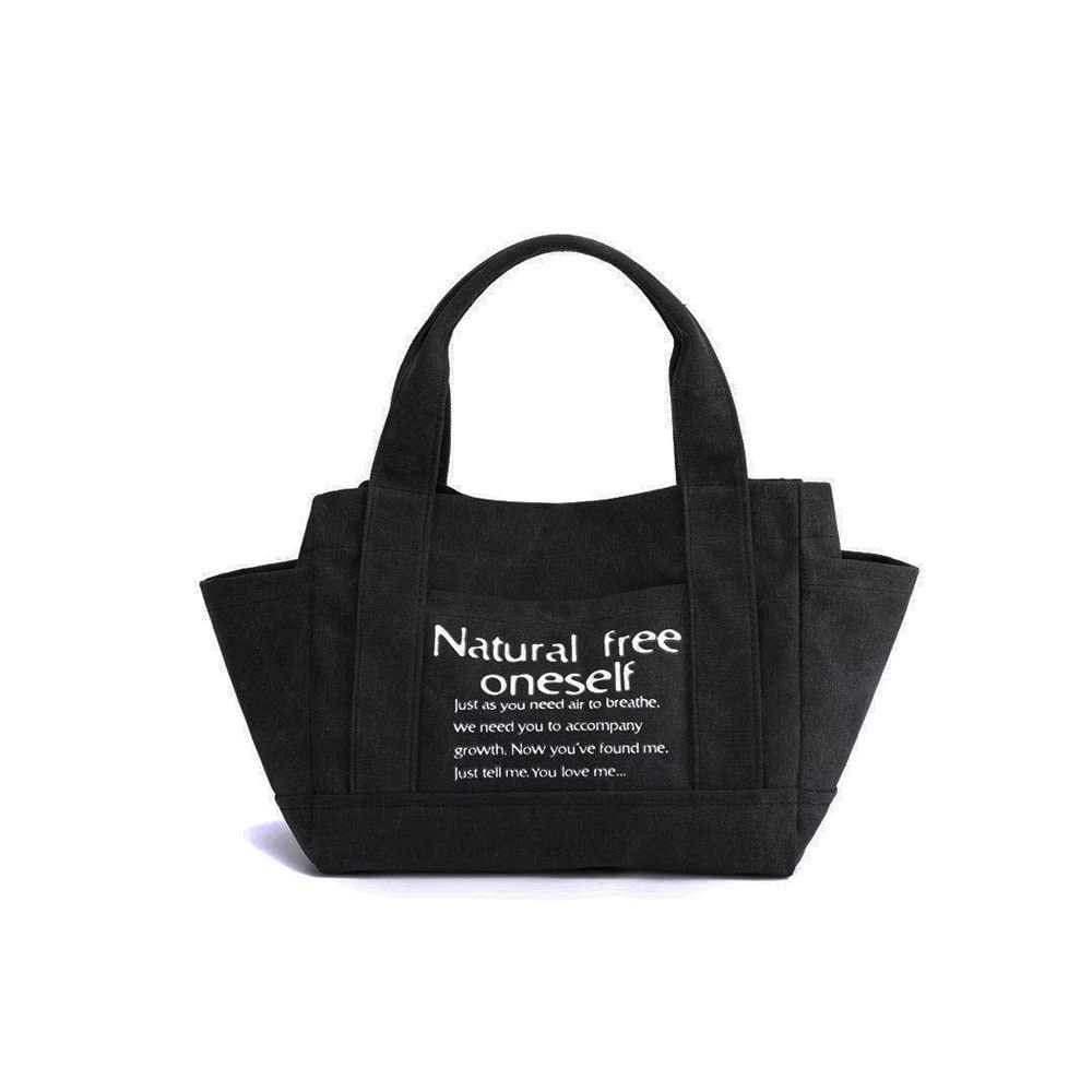 Stylish Canvas Tote Bags for Women - Trendy Zippered Shoulder Bag with Pockets | Perfect for Work, Shopping & Beach Outings