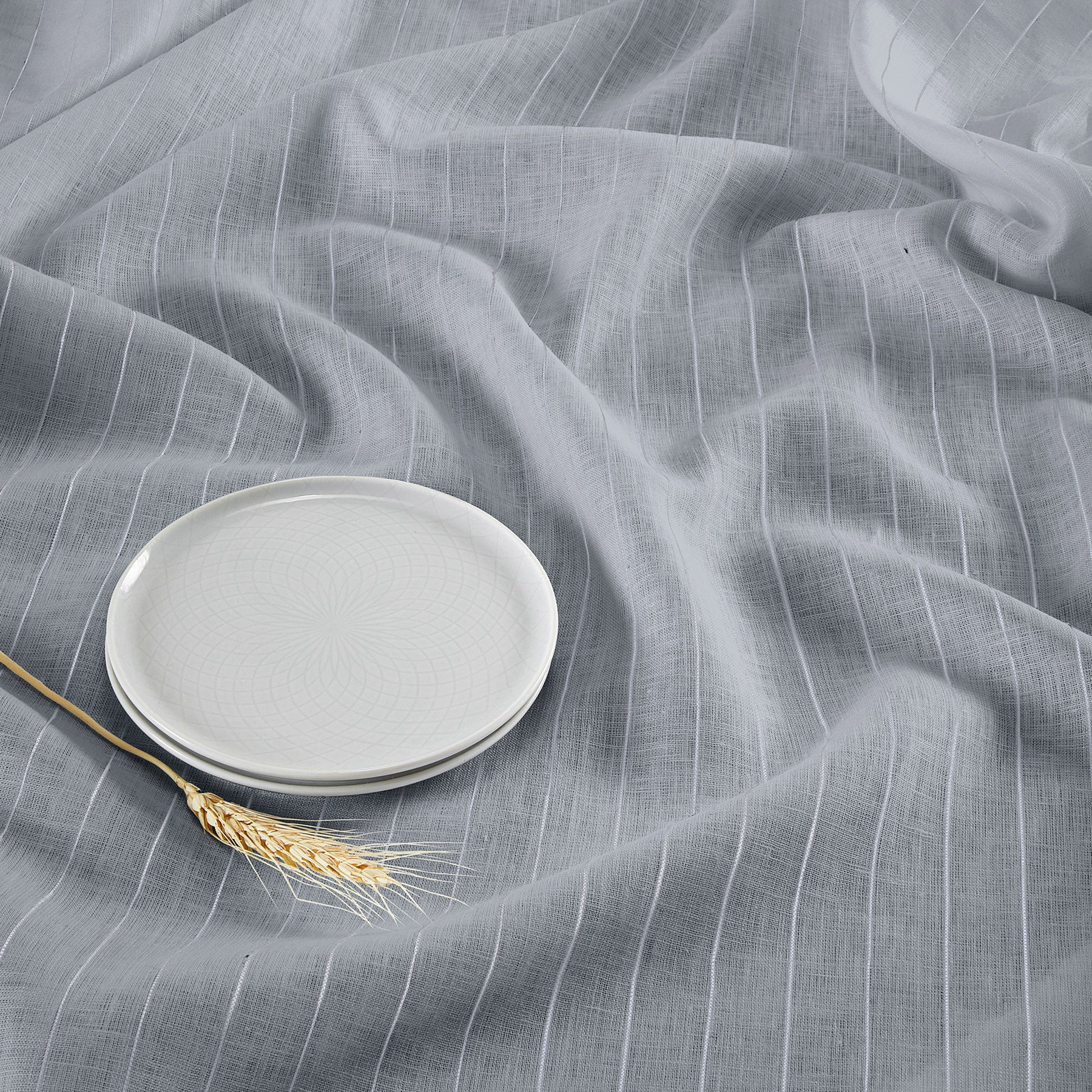 Stylish Pinstripe Table Throw - Elegant Dining & Home Decor for Parties, Weddings & Everyday Use