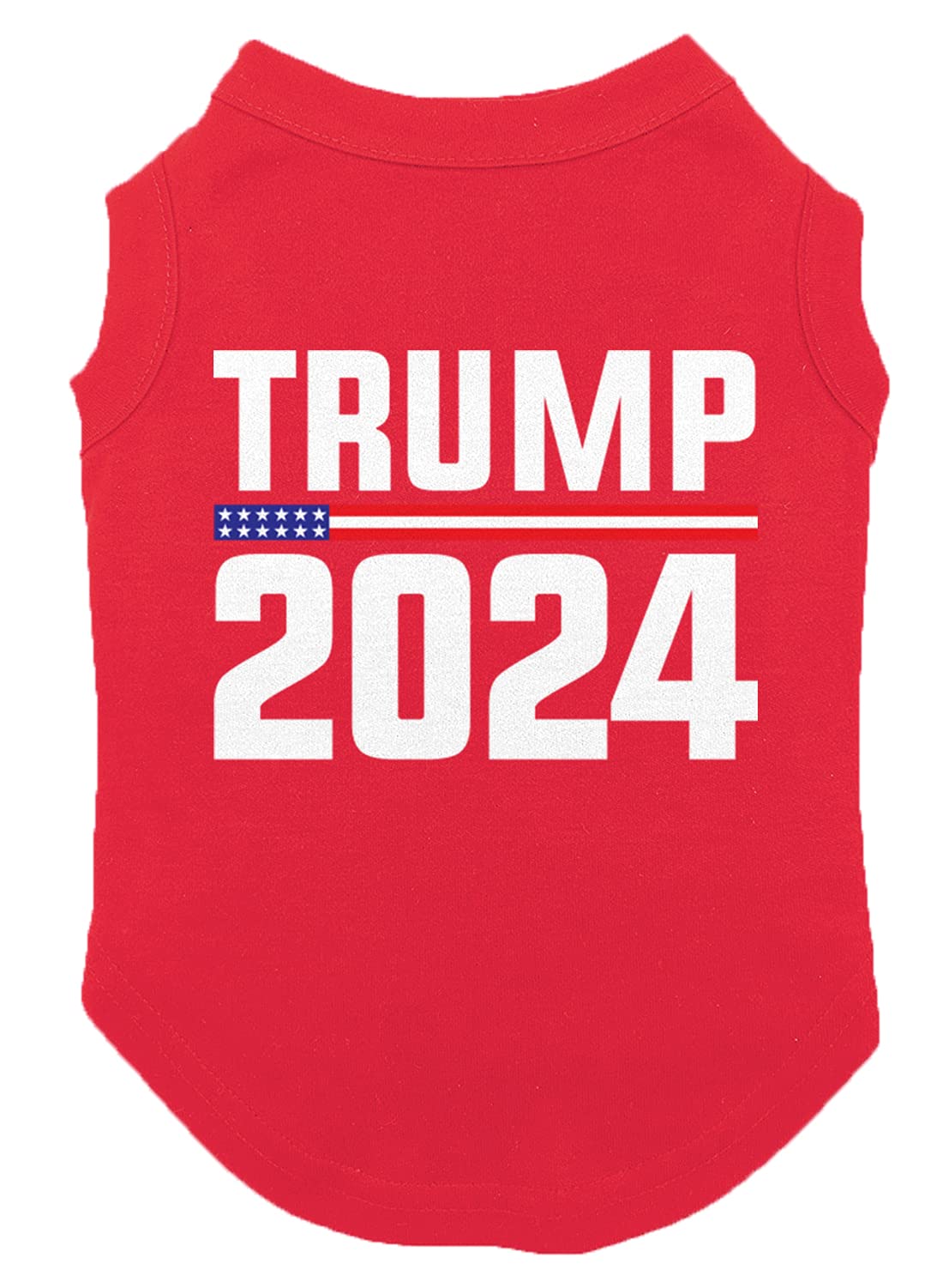 Trump 2024 for President Dog Shirt - Red Large Pet Political Apparel for Dogs | Perfect for Campaign Events & Patriotic Pet Outfits