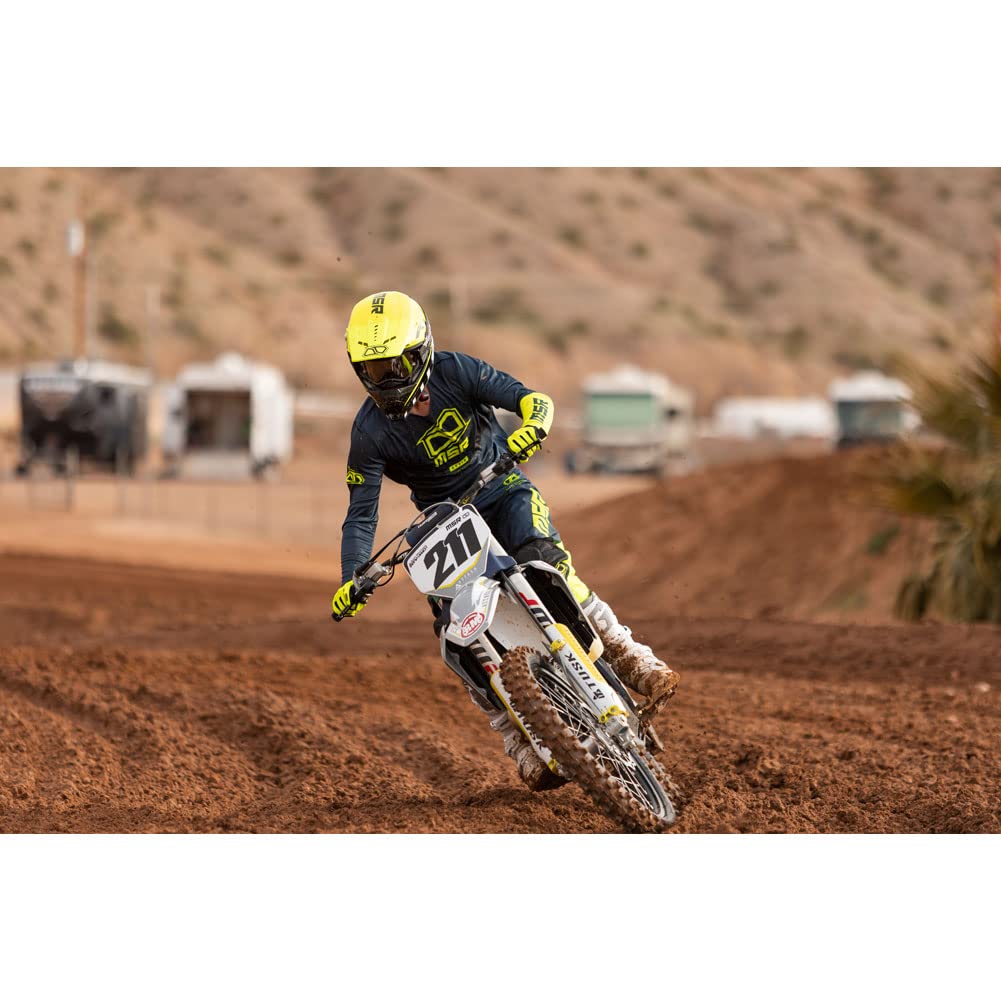 MSR Axxis Dirt Bike Jersey - Men's Motocross Racing Shirt with Breathable Mesh & UV Protection - Perfect for Off-Road, Trail Riding & MX Competitions