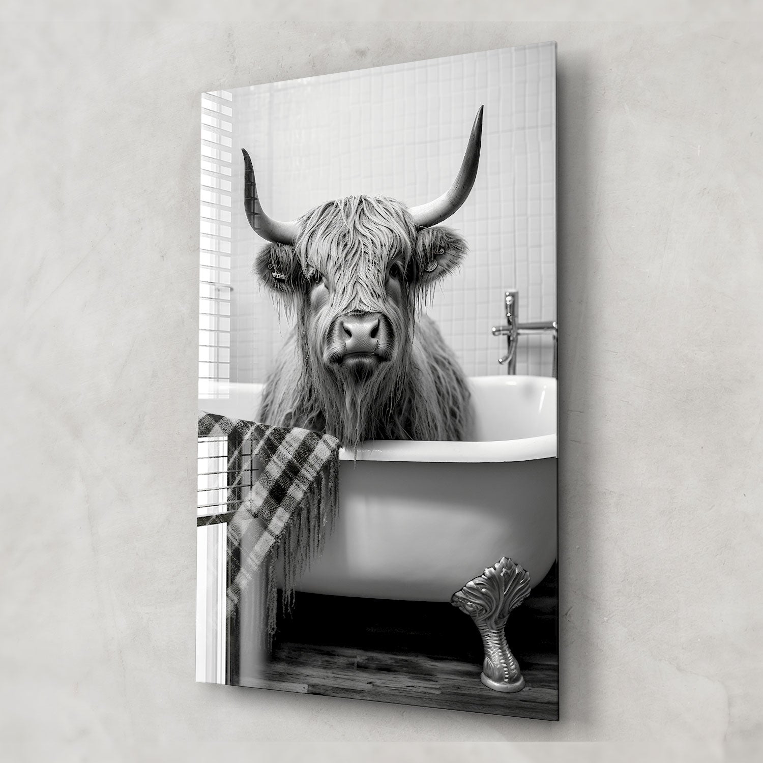 Highland Cow Bathtub Toy - Cute & Durable Rubber Animal Bath Toy for Kids - Perfect for Bathtime Fun & Sensory Play