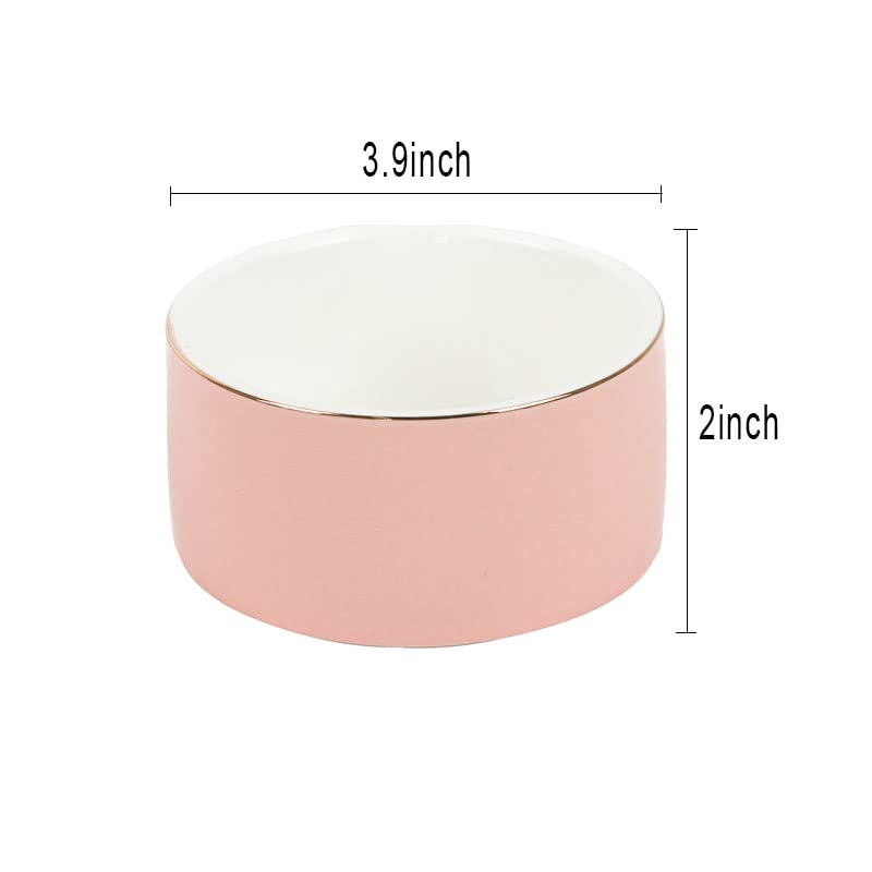 Ceramic Paper Clip Holder - Pink Desk Organizer for Office & Home, Perfect for Paperclips, Sticky Notes & Small Stationery Items
