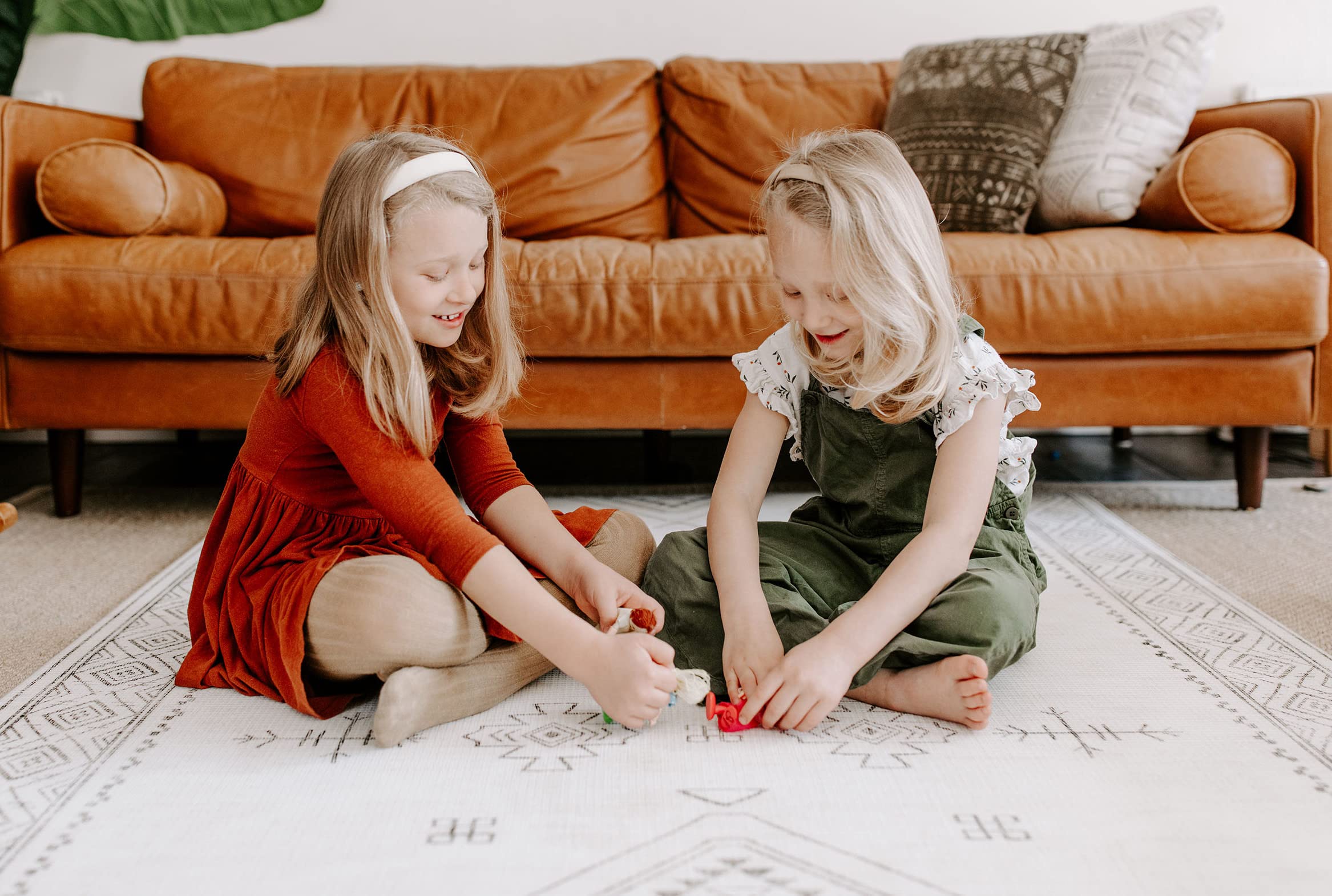 The Shwally PlayMat - Extra Soft Reversible Baby Play Mat with Waterproof & Wipe-Clean Surface - Non-Toxic Hypoallergenic Foam Floor Mat for Nursery, Daycare & Playroom - Large 6.5' x 4.5' Play Area for Crawling, Tummy Time & Learning Activities