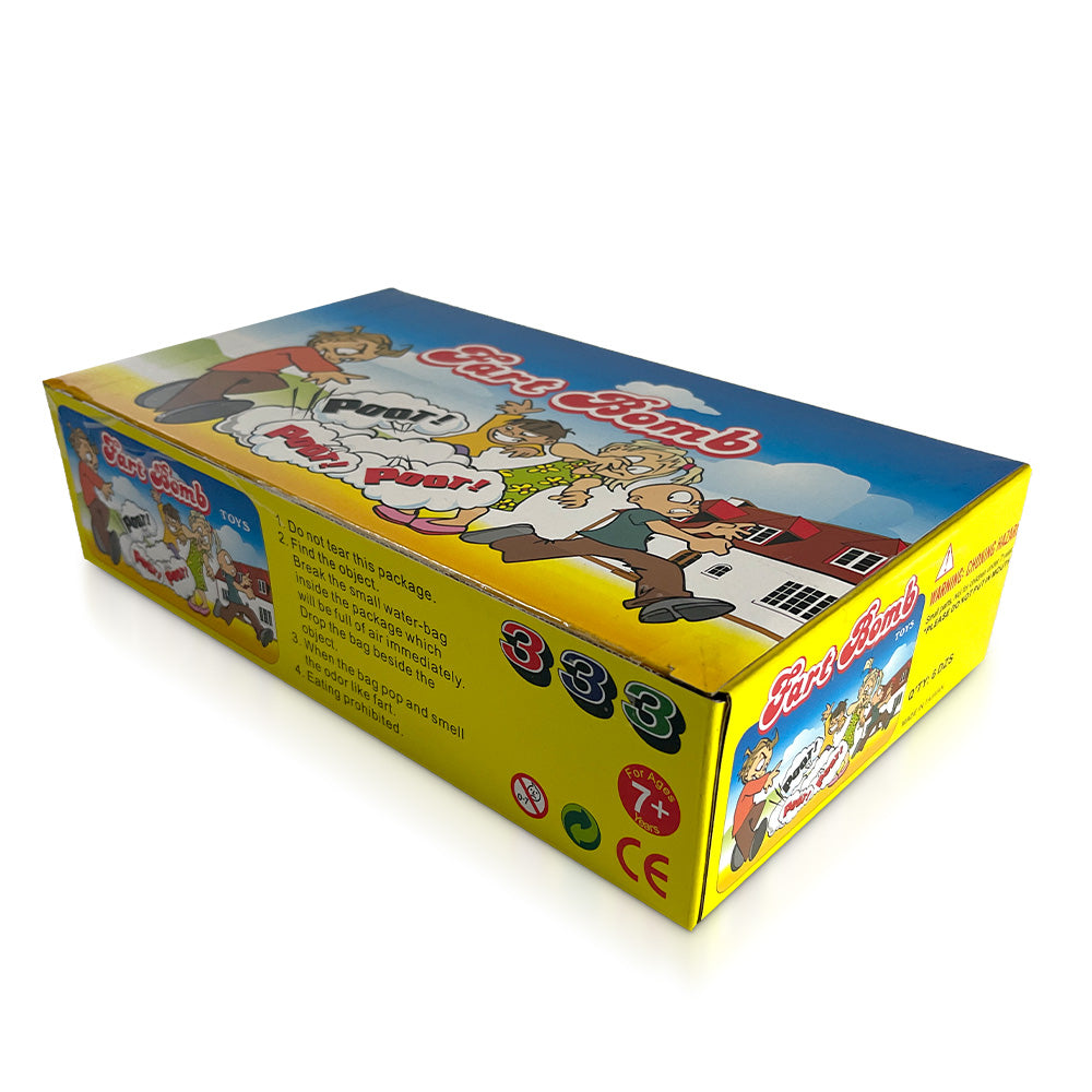 72ct Fart Bomb Prank Joke Box - Hilarious Gag Gift for Parties, Pranks & Practical Jokes (Perfect for Halloween, Birthdays & Office Fun)
