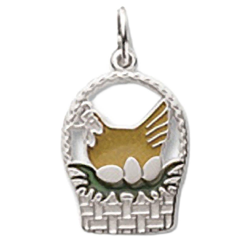 French Hens Charm - Elegant Silver Pendant for Bracelets & Necklaces | Perfect Gift for Christmas, Birthdays & Jewelry Lovers