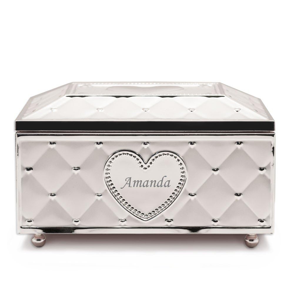 Lenox Personalized Childhood Memories Ballerina Jewelry Box - Custom Engraved Musical Jewelry Organizer for Kids & Little Girls | Perfect First Jewelry Box Gift for Birthdays, Christmas & Special Occasions