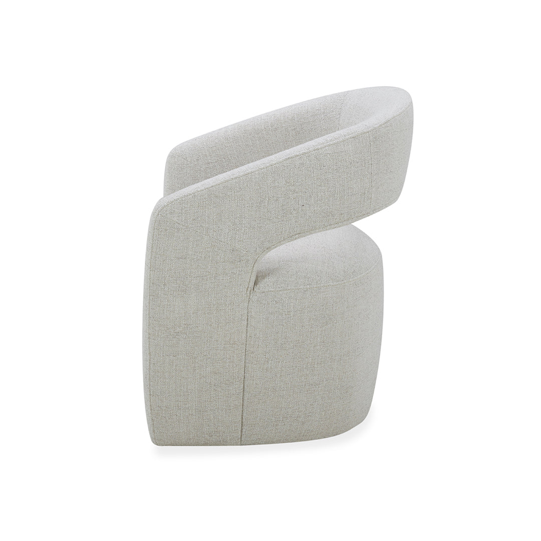 Nathan Upholstered Dining Chair - Modern Comfortable Kitchen Chairs with Padded Seat & Sturdy Wooden Legs - Perfect for Dining Room, Breakfast Nook, and Home Office