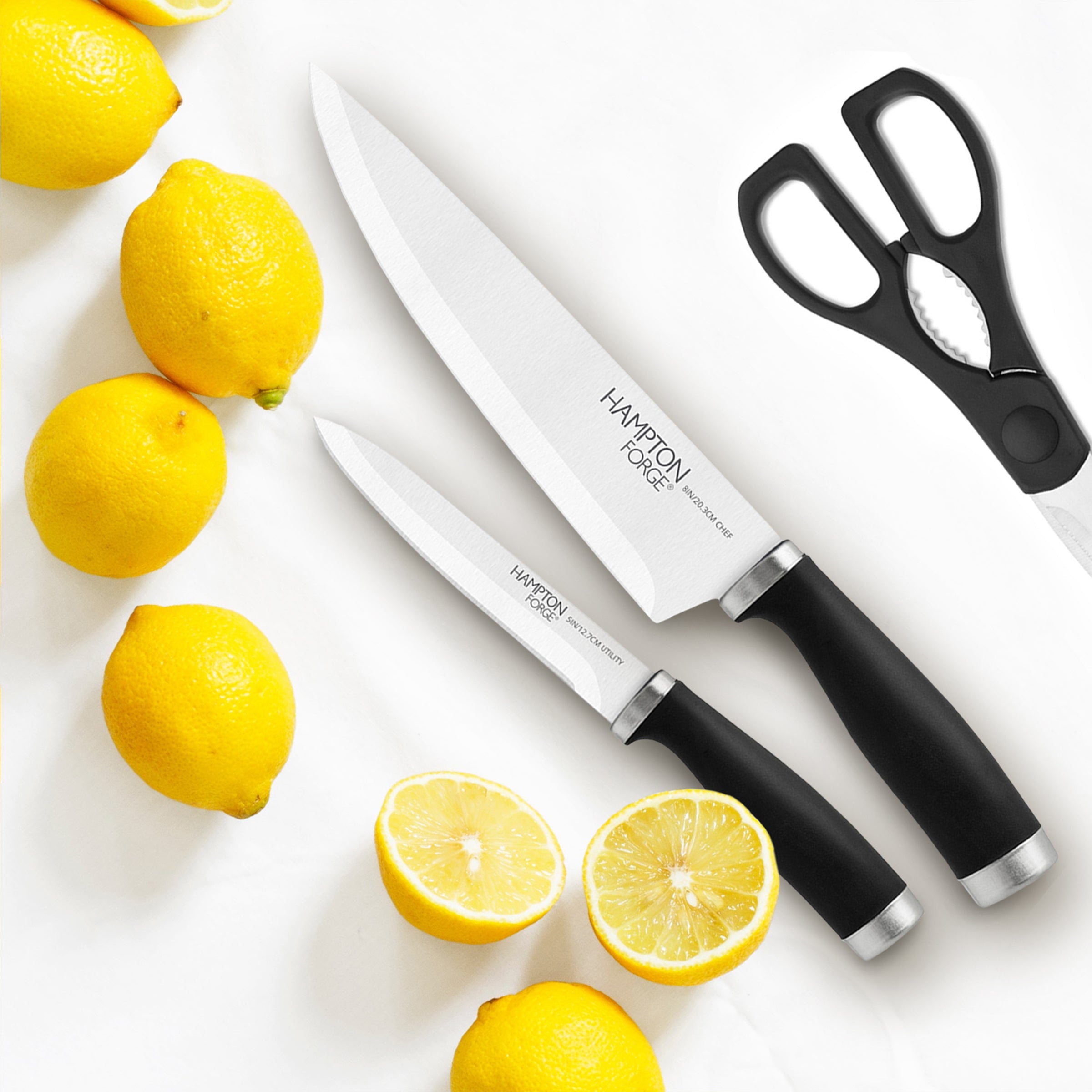 Premium 17-Piece Black Cutlery Set - Stainless Steel Knife Fork Spoon Set for Dining, Kitchen & Entertaining - Perfect for Dinner Parties, Restaurants & Home Use