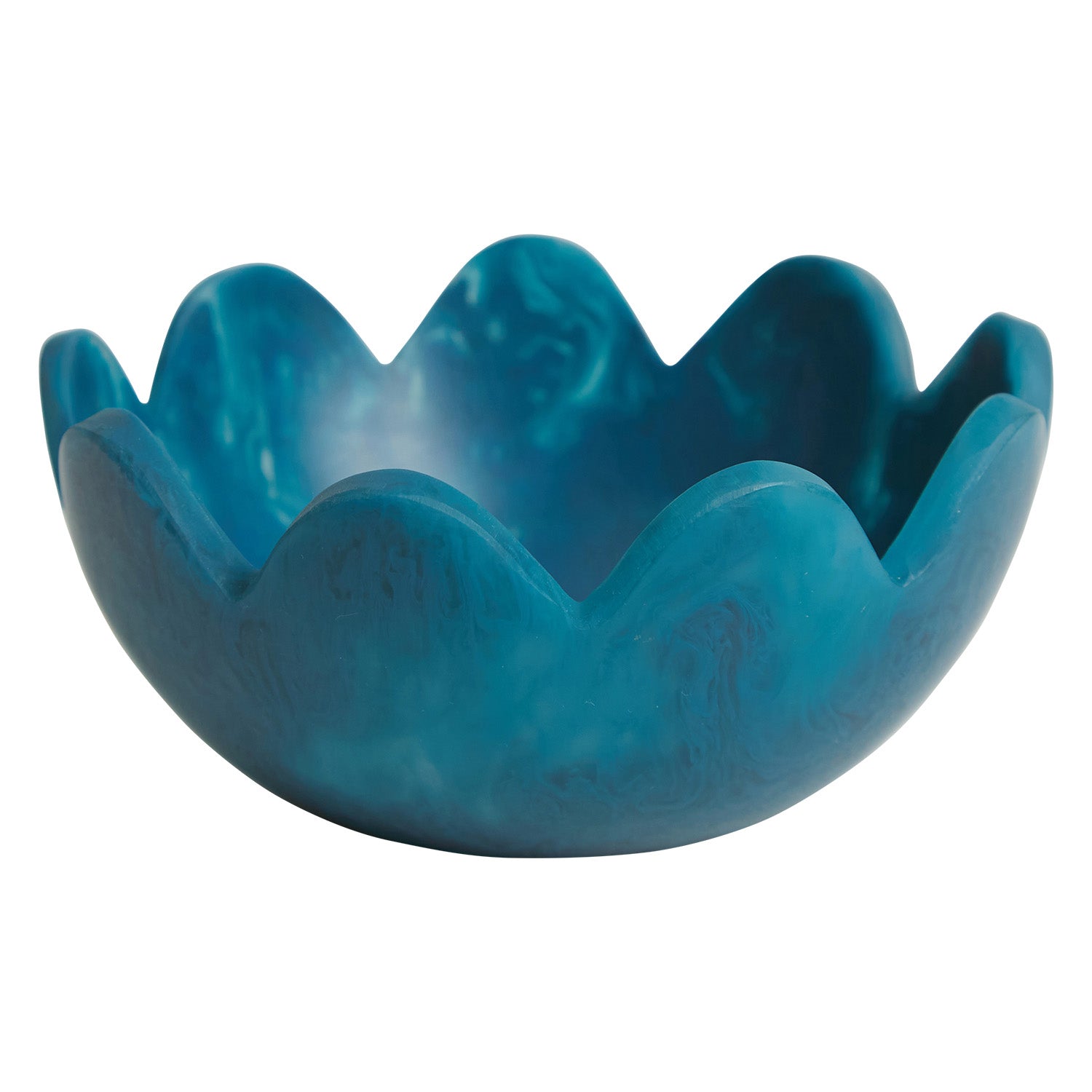 Capri Petal Bowl - Elegant Ceramic Serving Bowl for Salads, Pasta & Desserts - Perfect for Dining, Entertaining & Home Decor