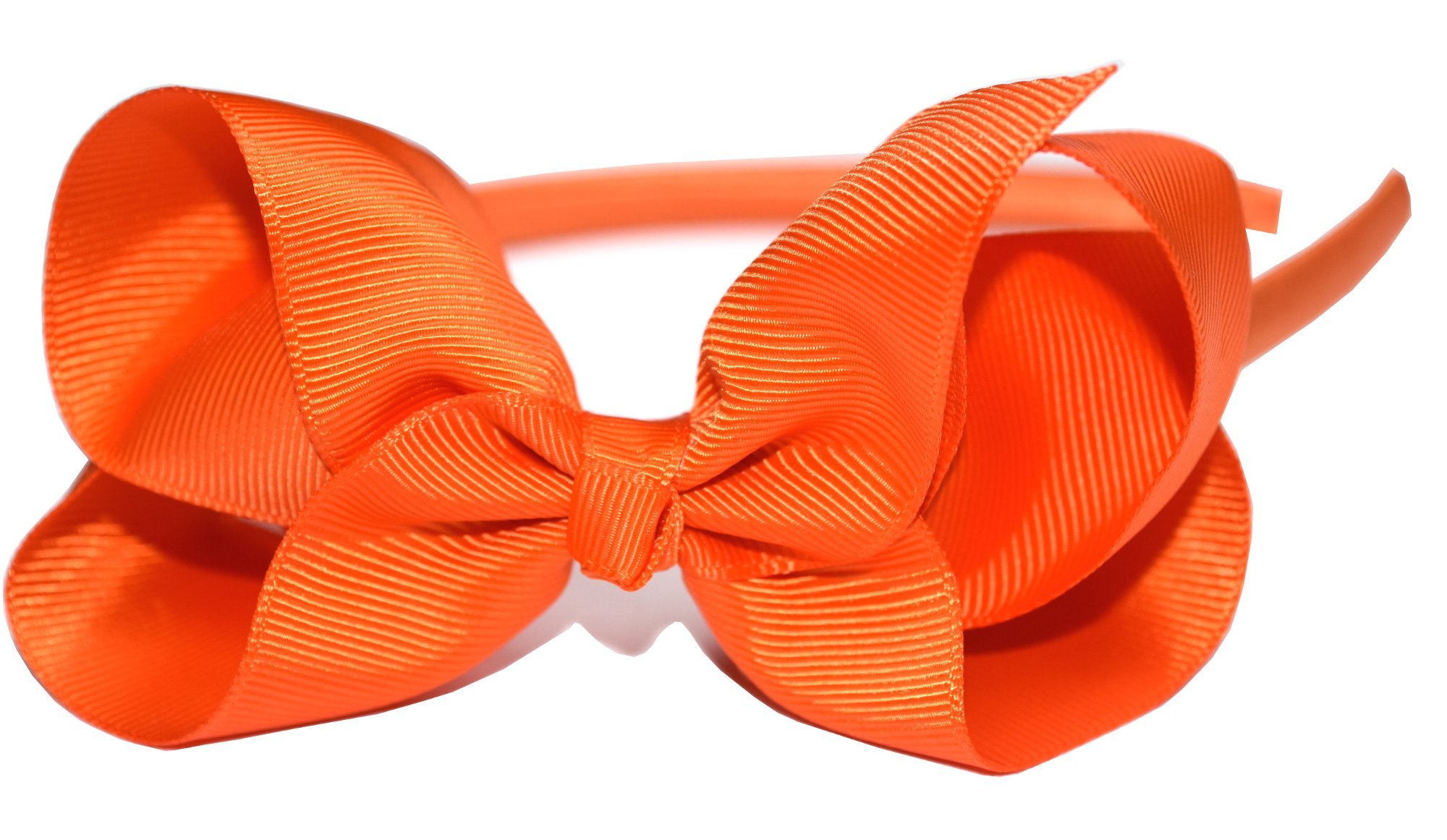 6-Pack Fashion Headbands with 4 Inch Bows - Pink, Orange, Green, Lavender, Teal & Yellow Hair Accessories for Girls | Perfect for School, Playtime, Parties & Everyday Wear