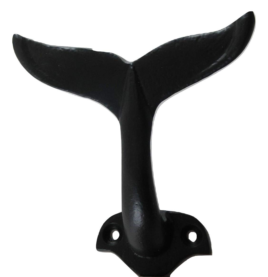 UD Cast Iron Whale Tail Hook - Rustic Nautical Wall Decor for Home, Kitchen, or Bathroom - Perfect for Hanging Towels, Keys, and Coats