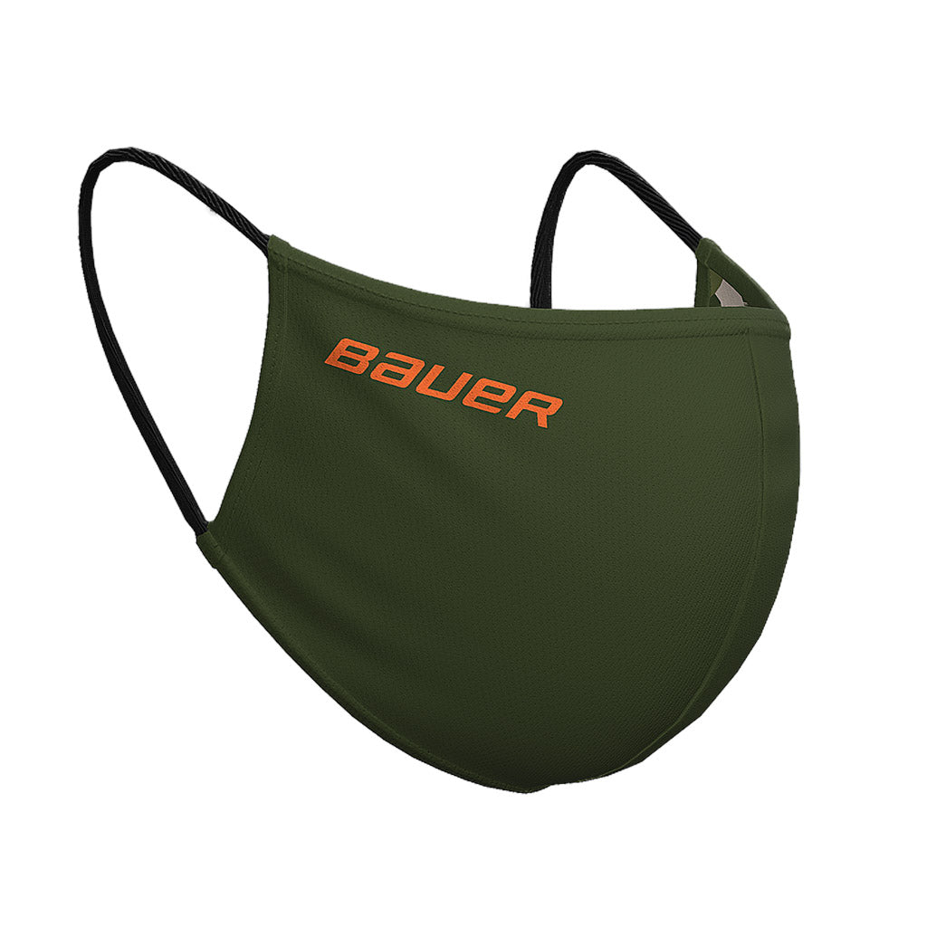Bauer Reversible Fabric Face Mask - Breathable, Washable & Adjustable for Men & Women - Perfect for Running, Gym, Travel & Daily Protection