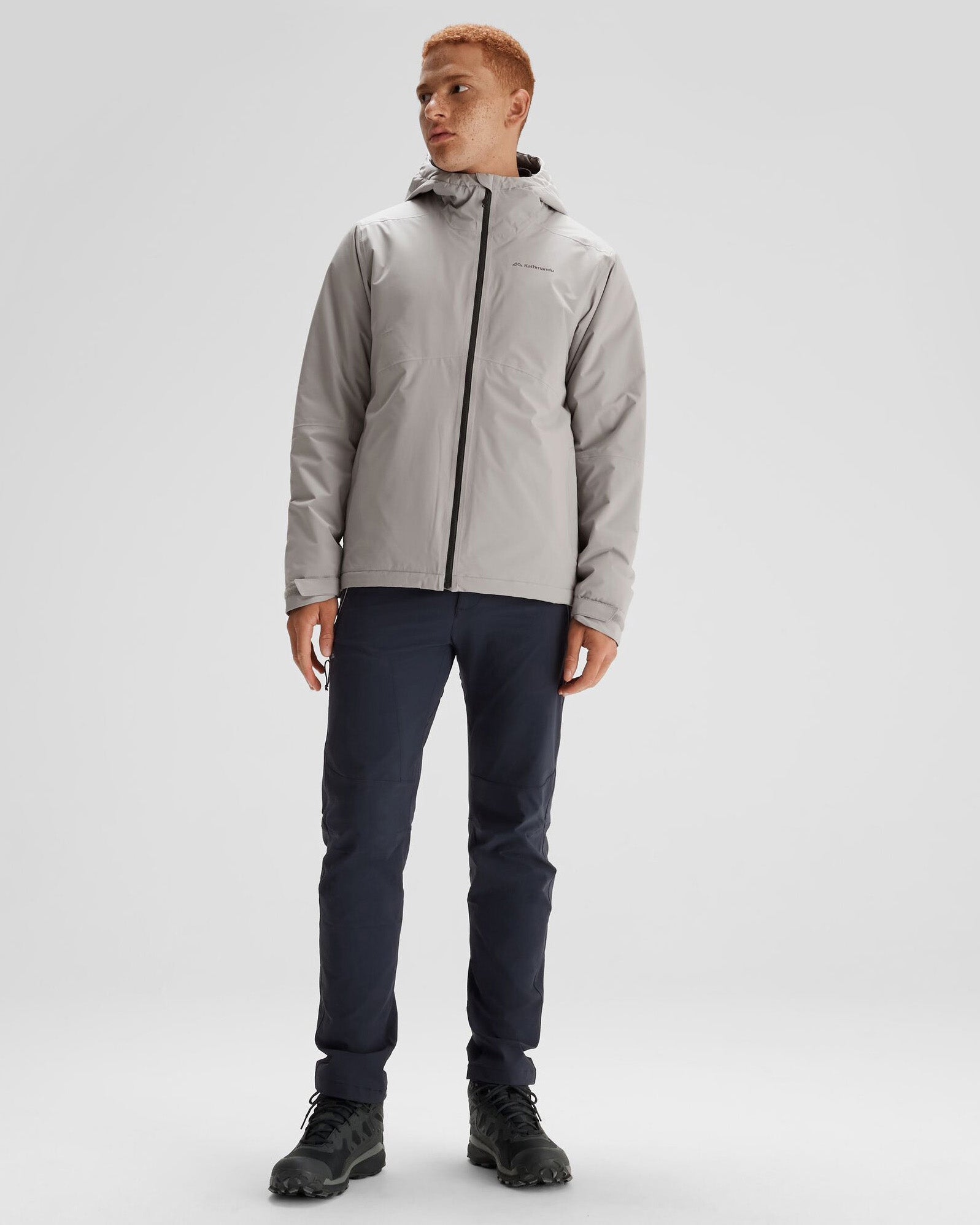 Men's Trailhead 2L Insulated Waterproof Rain Jacket - Steel Grey | Hiking, Camping & Outdoor Adventures