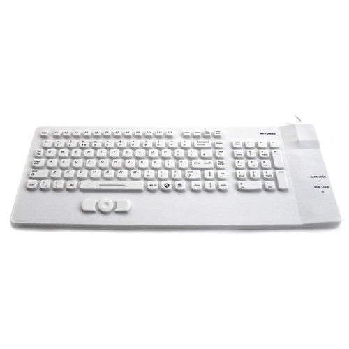 AccuMed Compact Medical Keyboard - Waterproof & Spill-Resistant for Hospitals, Clinics & Home Use - Ergonomic Design for Healthcare Professionals