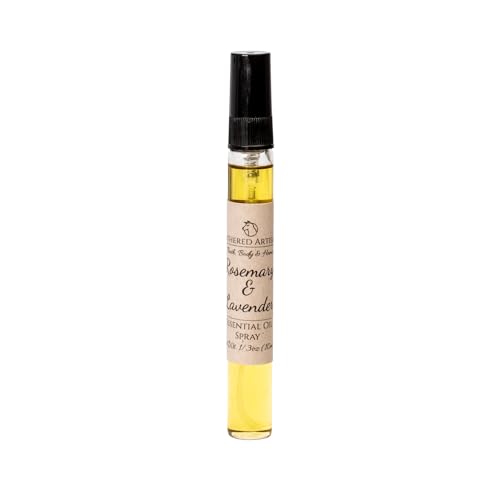 Lathered Artisan Alcohol-Free Unisex Rosemary & Lavender Essential Oil Perfume Spray - Natural, Nourishing & Handcrafted for Daily Wear, Aromatherapy & Relaxation