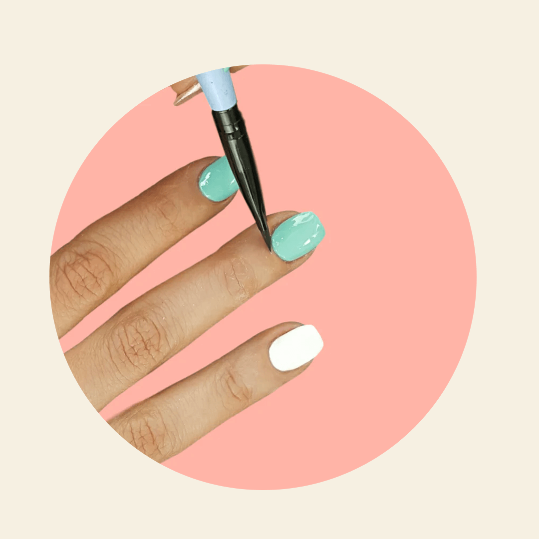 Mitty Clean Pro Angular Nail Brush - Professional Manicure & Pedicure Tool for Cleaning Under Nails - Perfect for Home Spa, Salon Use & Travel Hygiene Kit