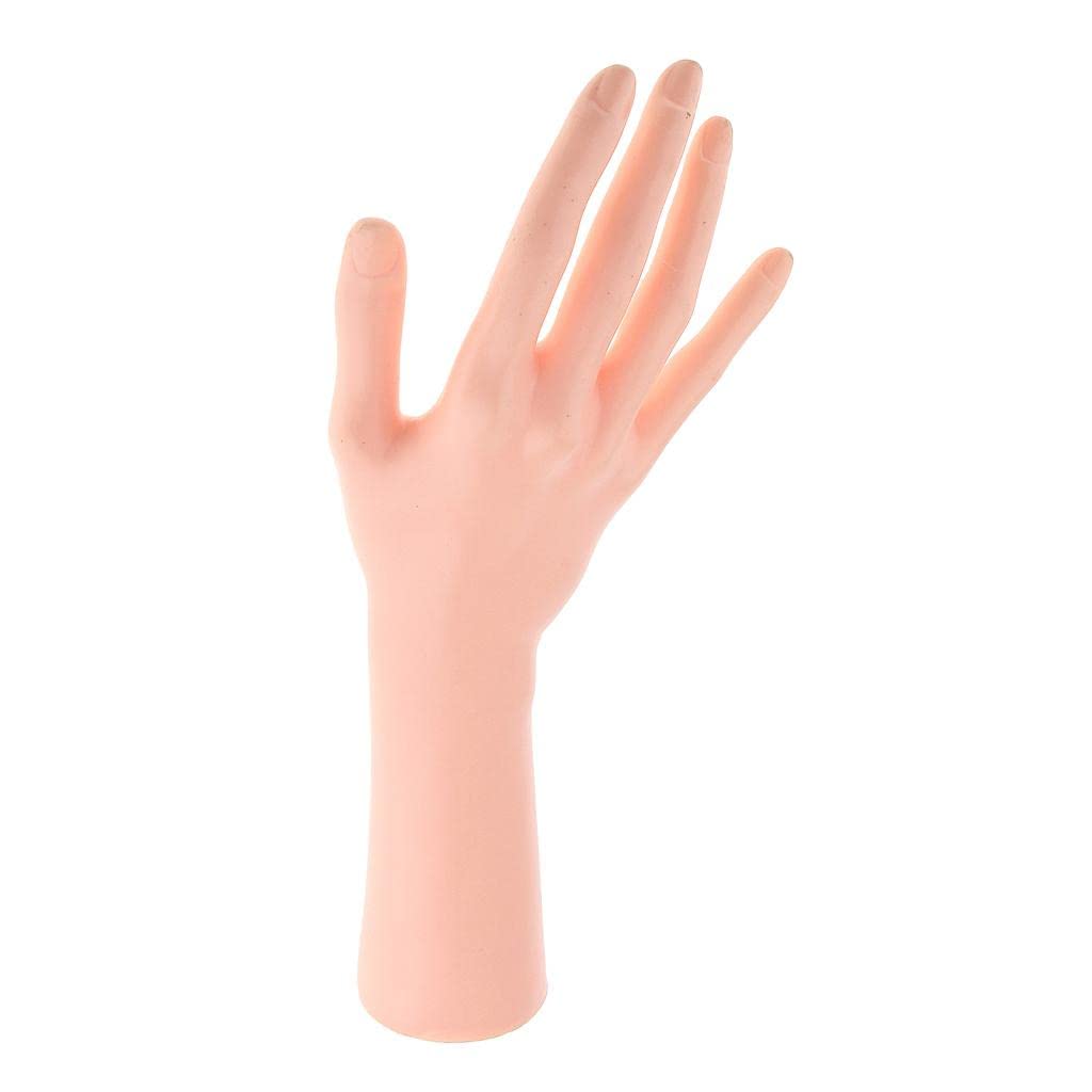LOVIVER Adjustable Female Mannequin Hand Jewelry Ring Display Holder - Skin Tone - Perfect for Jewelry Stores, Boutiques & Photography Props
