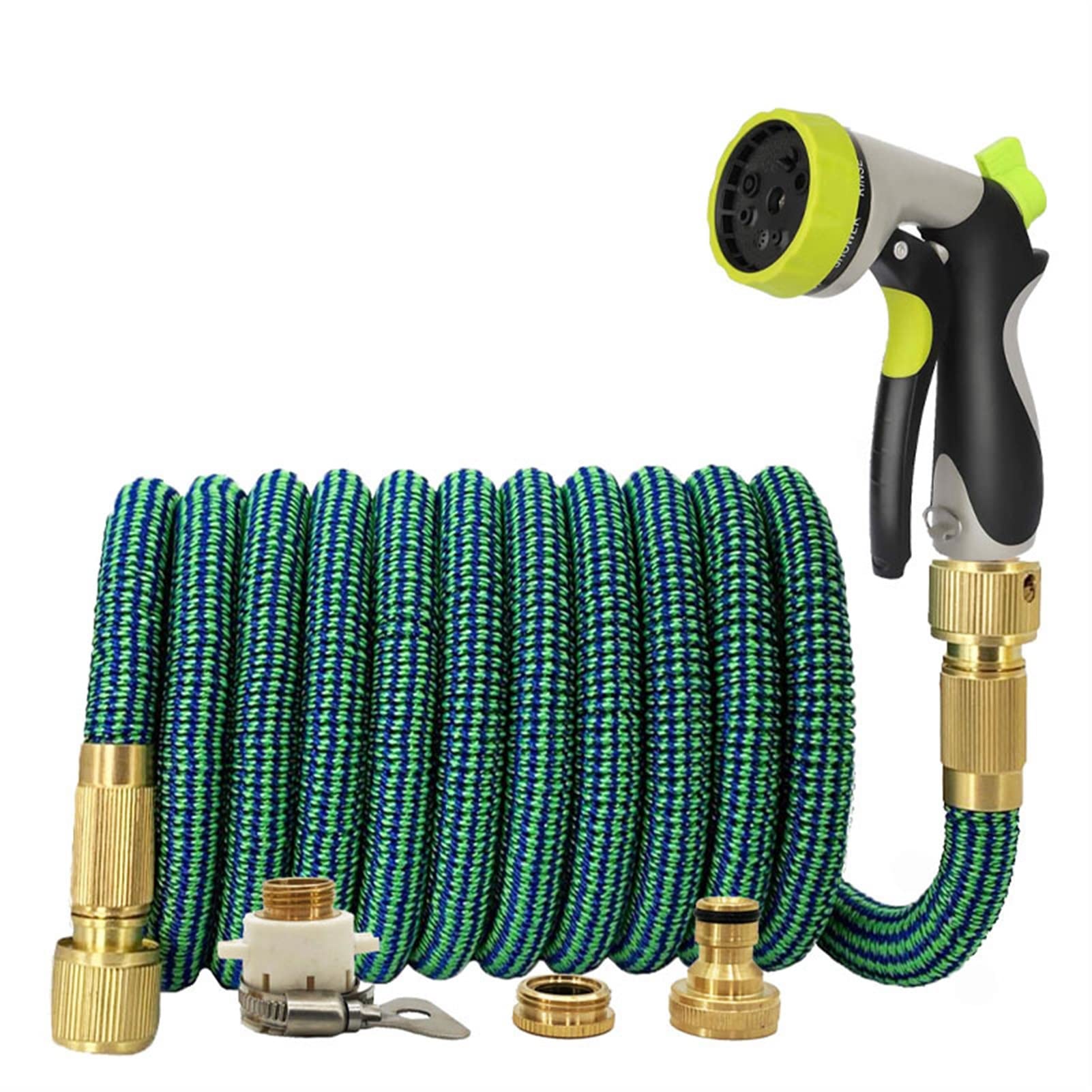 **SYKIA 100ft Expandable Garden Hose - Flexible & Lightweight Magic Water Hose with High Pressure Spray Nozzle for Home Gardening, Lawn Irrigation, Car Washing & Outdoor Cleaning (30M, Durable Leak-Proof Design)**    *Perfect for watering plants, washing cars, cleaning patios, and versatile outdoor water tasks!*