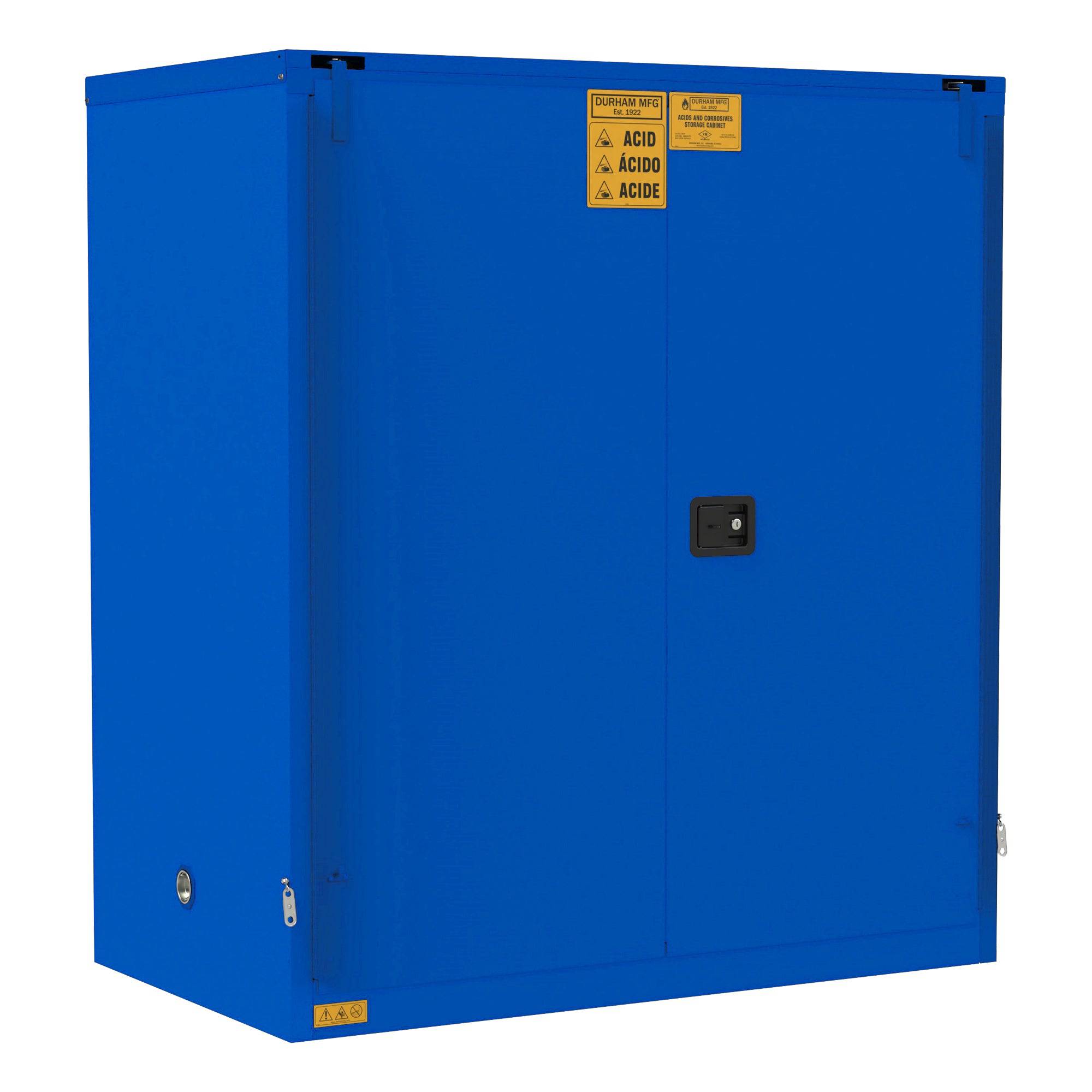 120 Gallon Corrosive Chemical Storage Cabinet with Self-Closing Door - Safe Storage for Hazardous Liquids in Labs, Warehouses & Industrial Facilities