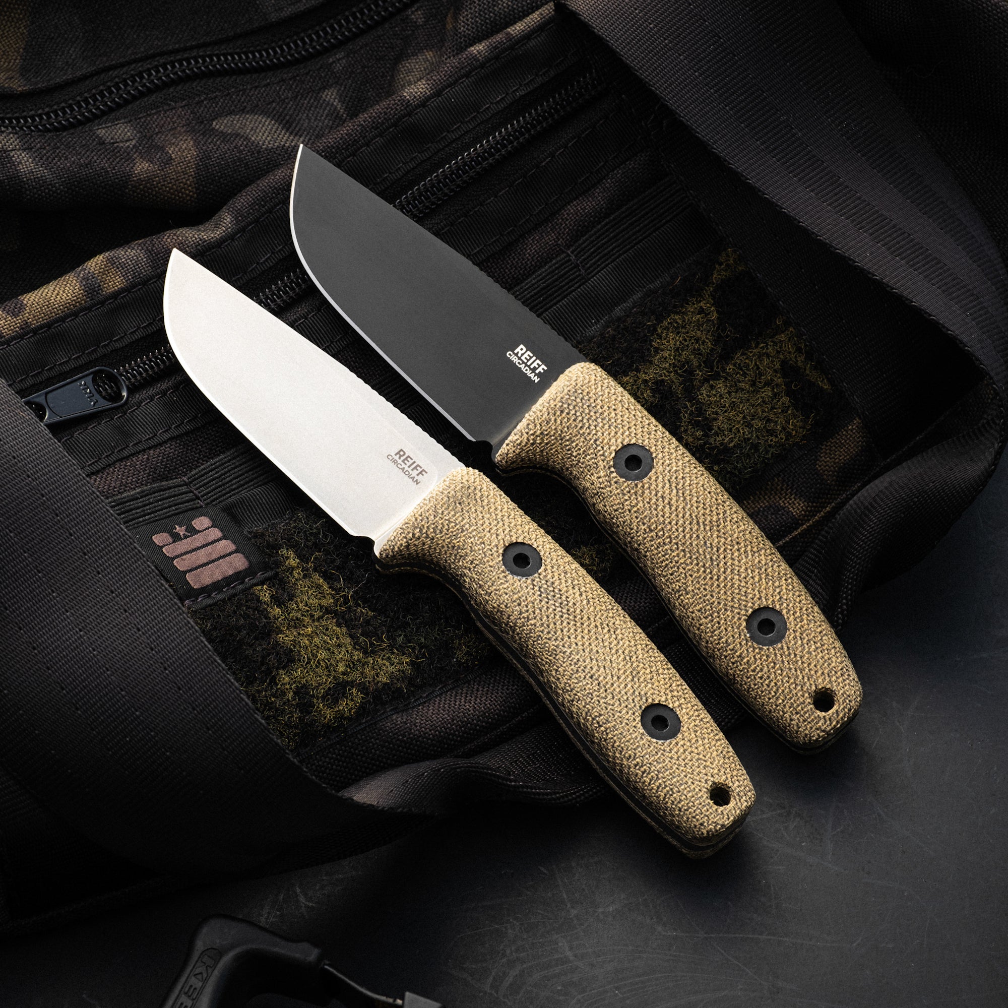Premium EDC Fixed Blade Knife - CPM MagnaCut Steel, Black DLC Coating, Green Canvas Micarta Handle - Perfect for Outdoor Camping, Hunting & Survival Gear