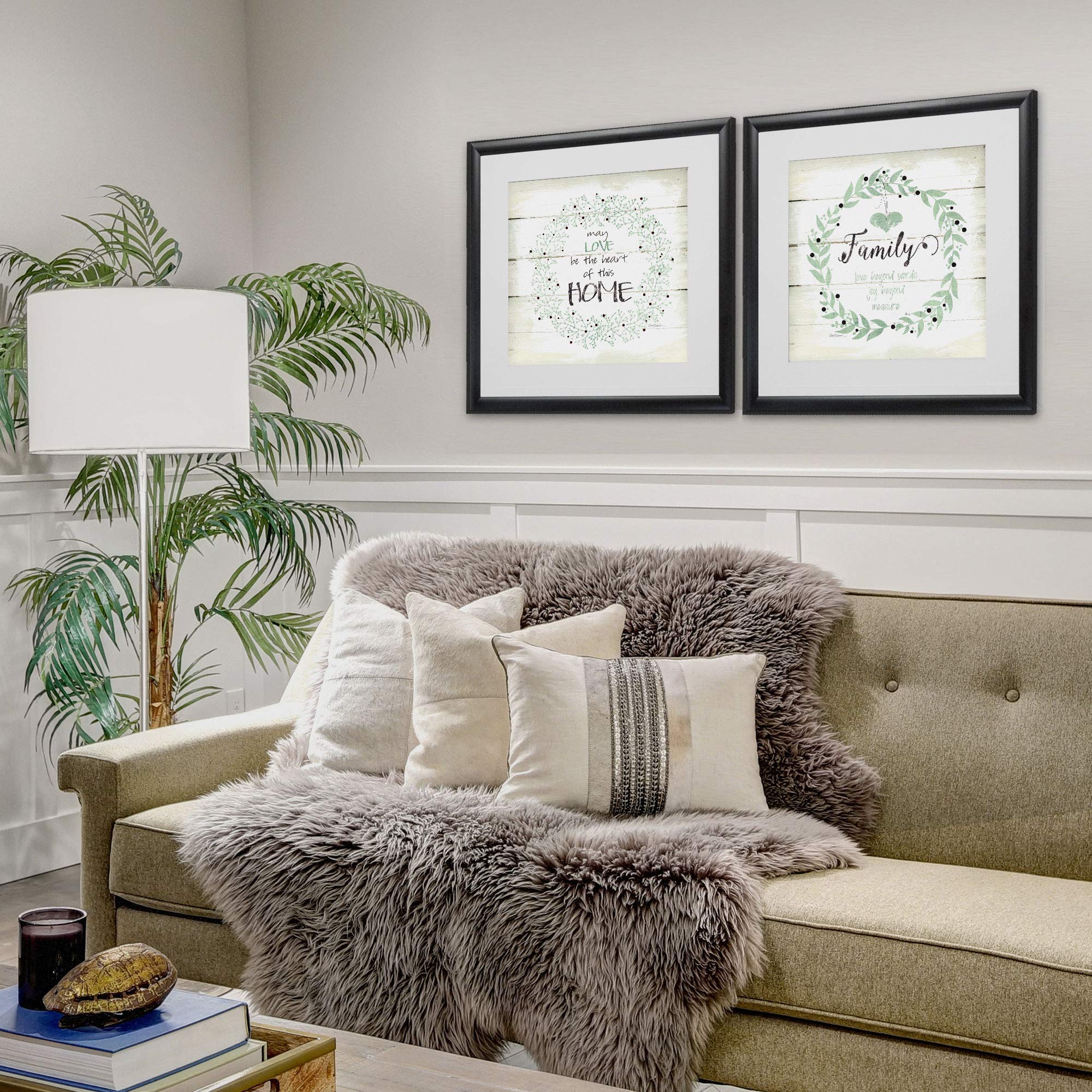 Heart of This Home - 2 Piece Set Wall Art Prints for Living Room Decor, Bedroom & Office | Wexford Home Collection