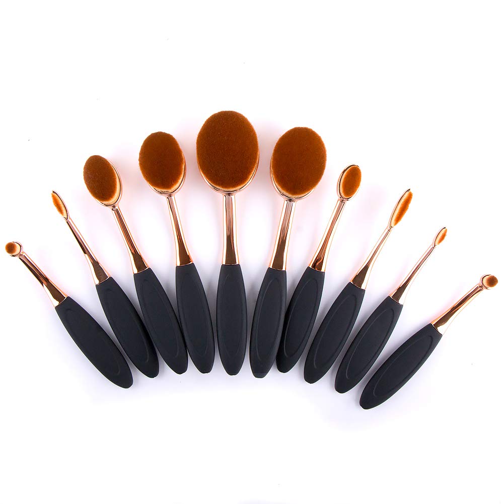UNIMEIX 10 Pack Blending Brush Set for Card Making, Scrapbooking, Ink Blending - Rose Gold Craft Brushes for DIY Paper Art, Watercolor & Background Painting | Perfect for Artists, Crafters & Card Enthusiasts