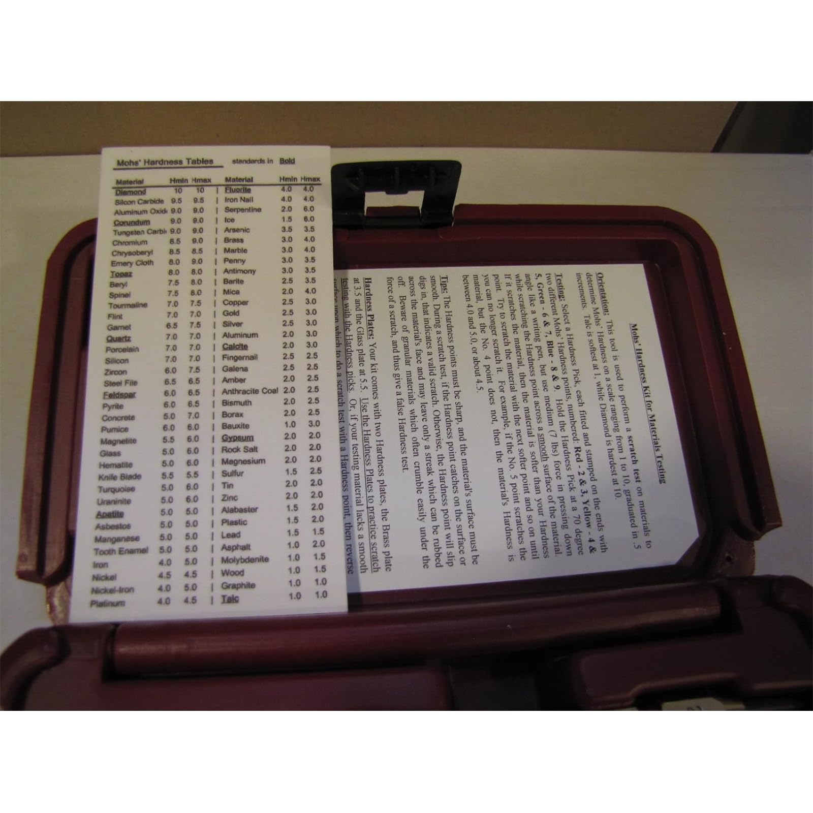 Mohs Hardness Test Kit 4-Pack - Professional Mineral Identification Tools with 2-9 Scratch Testers for Gemstones, Jade & Jewelry - Perfect for Geologists, Jewelers & Rock Hobbyists (Ideal for Field Work & Lab Analysis)