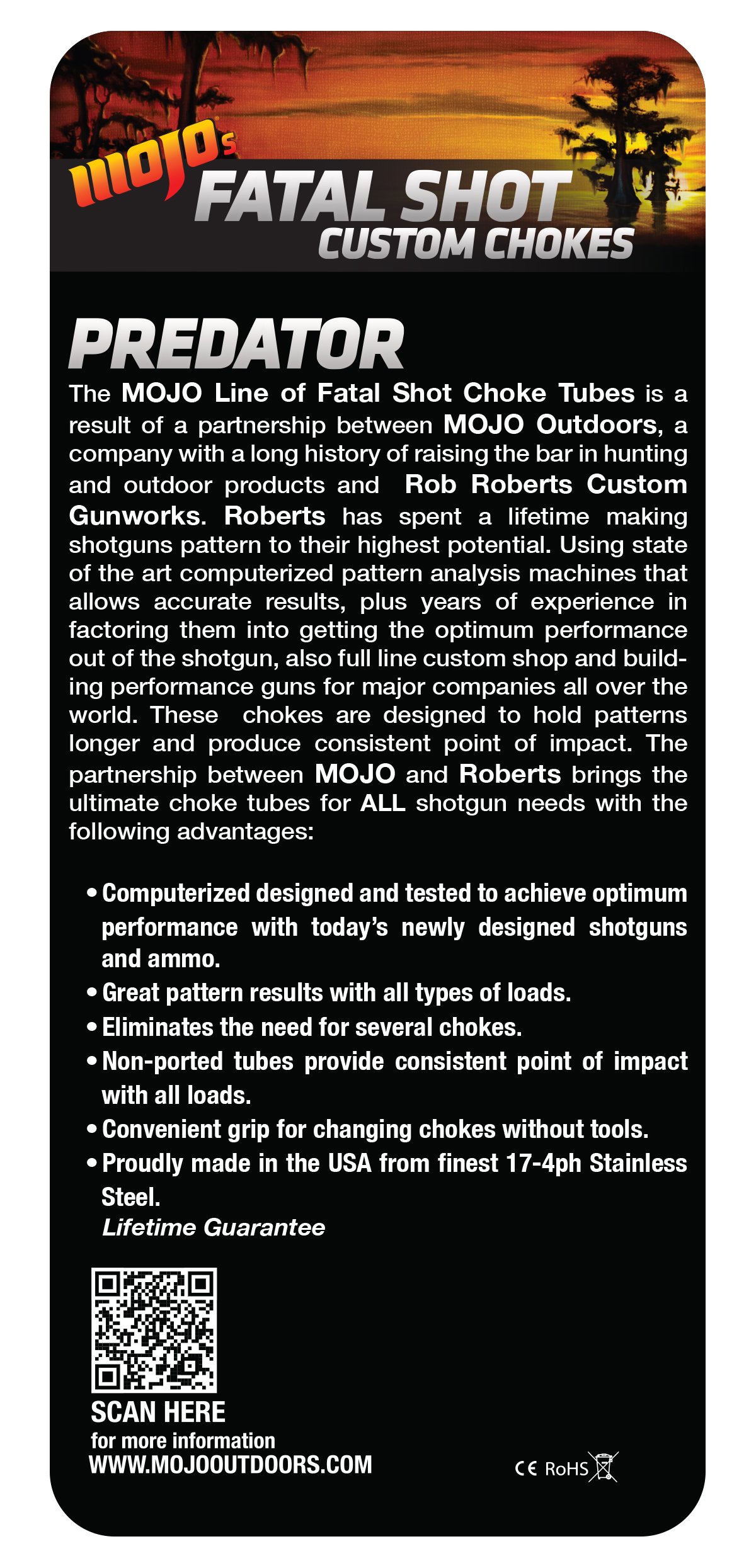 MOJO Outdoors Fatal Shot Custom Predator 12 Gauge Choke Tube for Remington Remchoke - Gold FS107P Hunting Accessory | Perfect for Turkey, Duck & Coyote Hunting