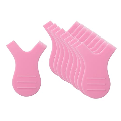 Almencla 10-Piece Perming Curler Set for Eyelash Lifting - Y-Shape Brushes & Beauty Tools with Durable High-Quality Material (Pink) | Perfect for Salon Professionals & DIY Lash Extensions at Home