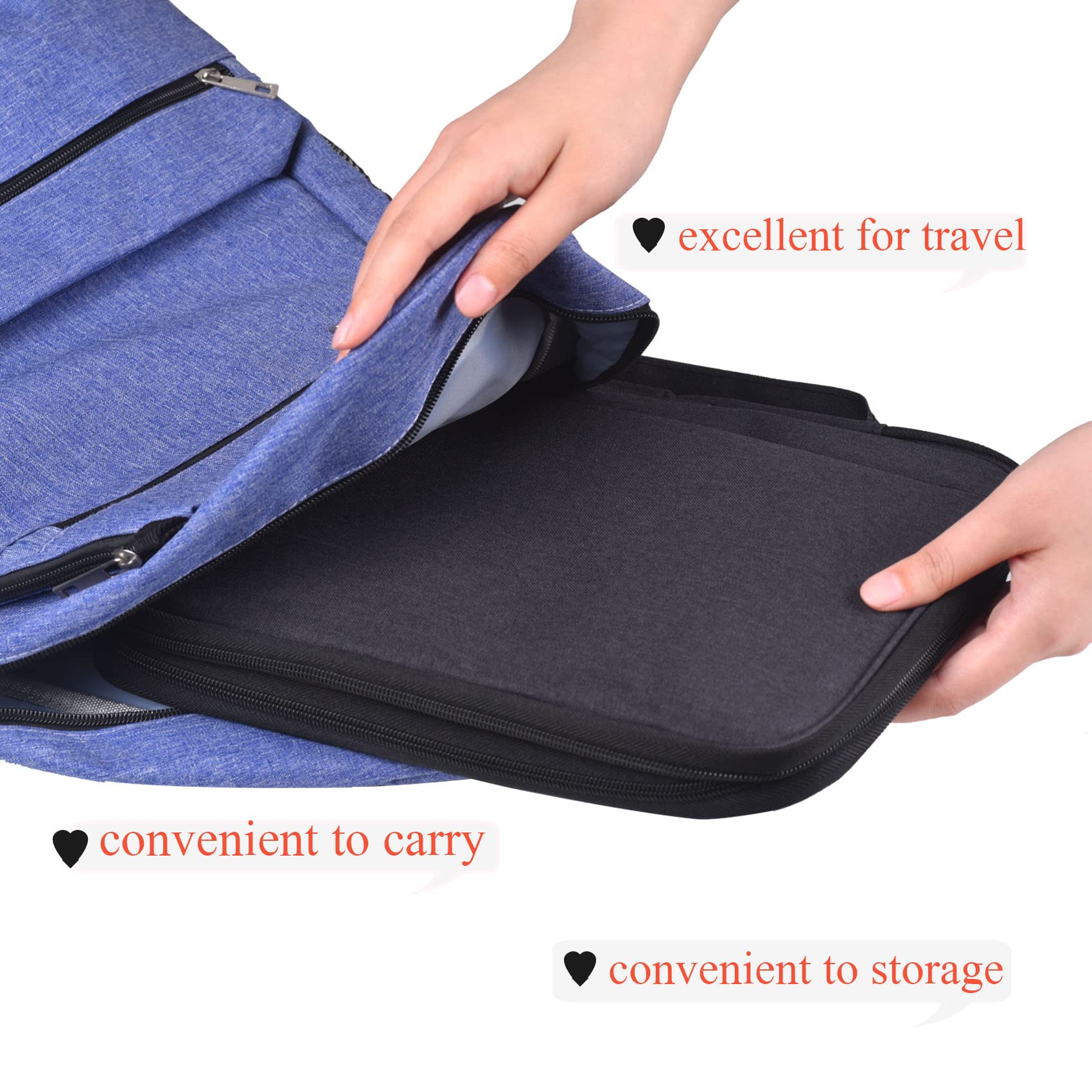 Watch Band Organizer Case - Holds 35 Straps & Accessories for Travel & Storage (Black)