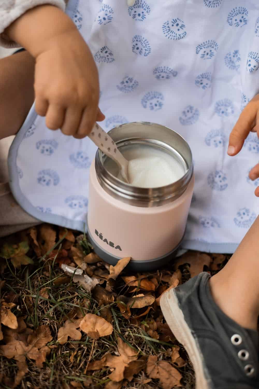 BEABA Stainless Steel 10 oz Baby Food Storage Jar - Airtight Container for Homemade Puree, Snacks & Breast Milk | Perfect for On-the-Go Feeding & Meal Prep