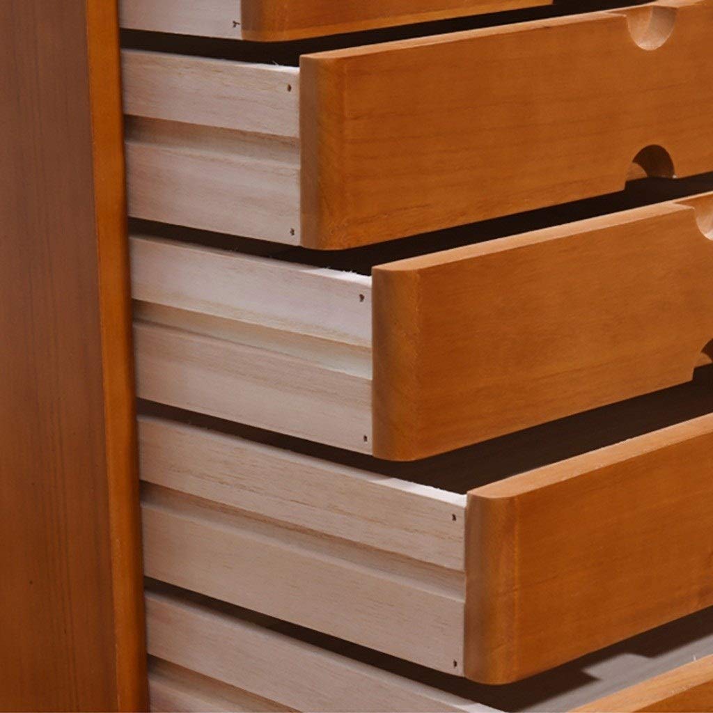 4-Layer Desktop File Cabinet with Multiple Storage Drawers - Stackable Organizer for Office Supplies, Documents & Mail - Cherry Wood Finish | Perfect for Home Office, Workspace & School Organization