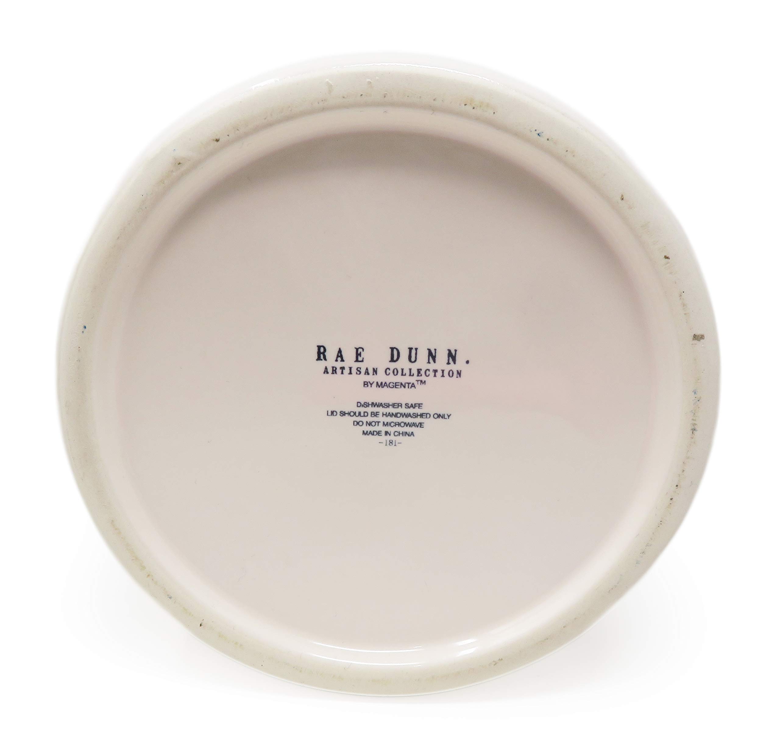 Rae Dunn by Magenta Easter Candy Ceramic Canister - 8 Inch Medium Size Jar for Holiday Treats, Kitchen Storage & Home Decor