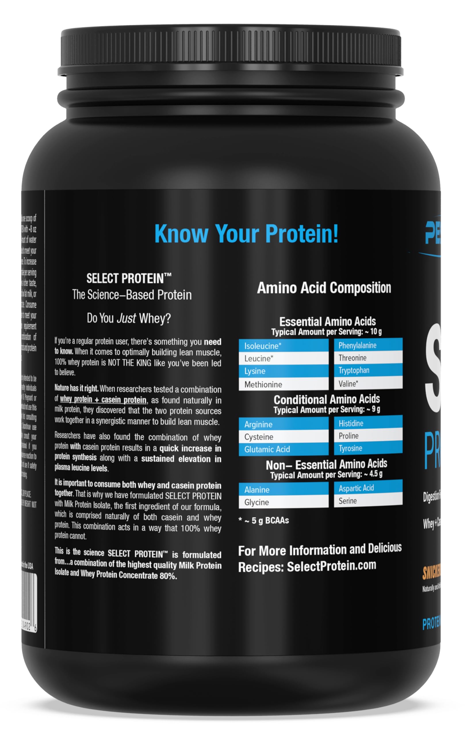 PEScience Select Low Carb Protein Powder - Snickerdoodle Flavor, 27 Servings | Whey & Casein Blend | Keto & Gluten Free | Best Tasting Clean Isolate for Men & Women | Post-Workout Recovery & Meal Replacement