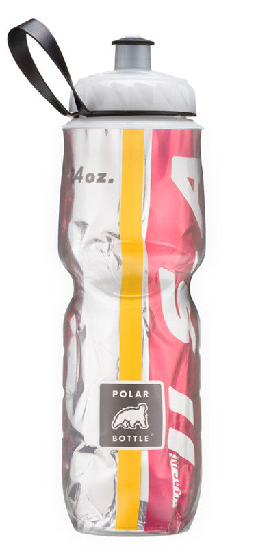 Polar Bottle Team Sport 24oz (710mL) Insulated Water Bottle - BPA Free, Leak Proof, Durable for Cycling, Running, Gym & Outdoor Activities