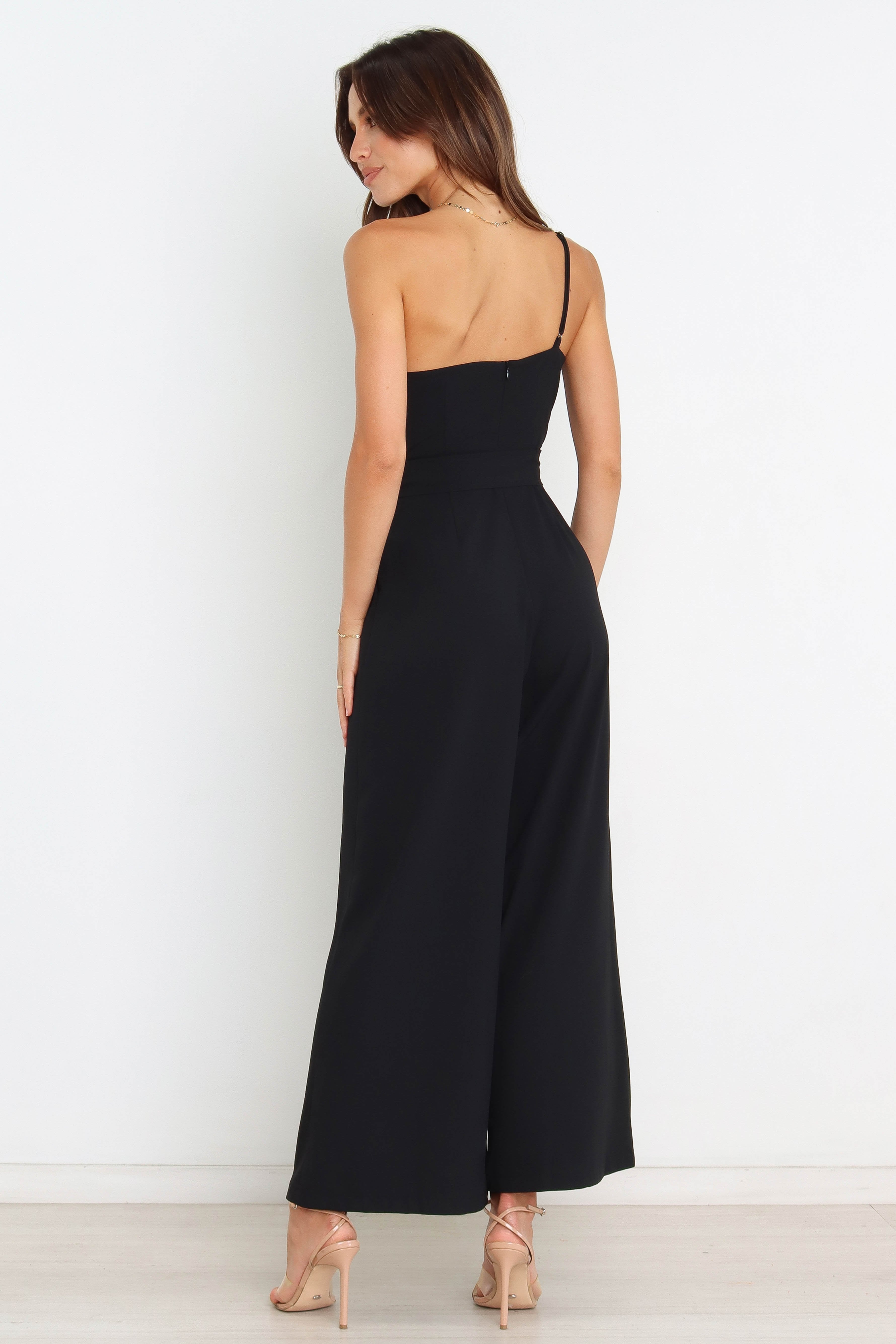 Leyton Black Jumpsuit for Women - Stylish & Comfortable One-Piece Outfit for Casual Wear, Work, or Evening Events